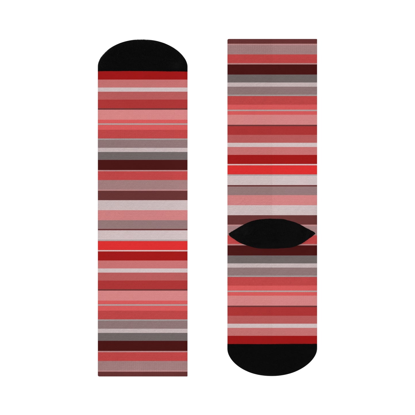 Berry Stripe Crew Socks
