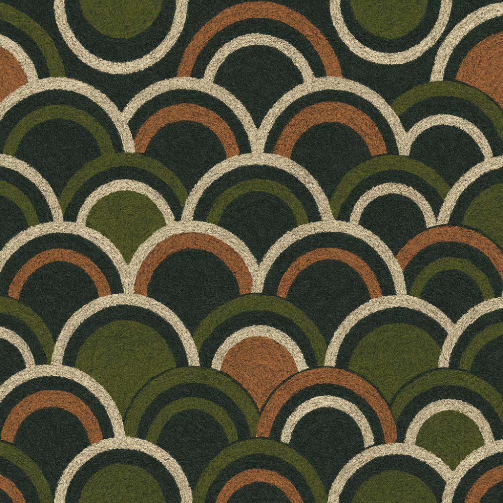 Boho Deco Olive Scallop