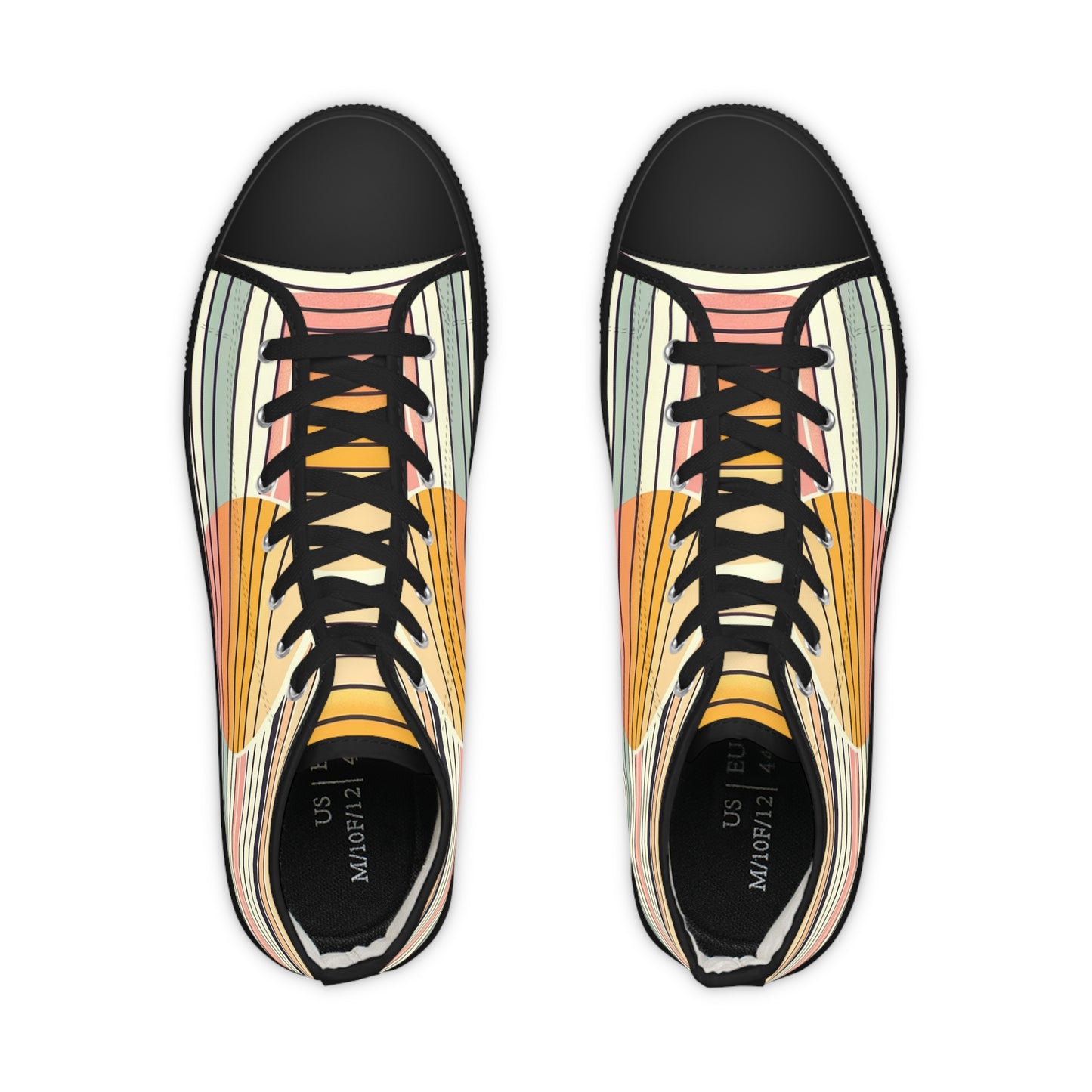 Men's Retro Sunset High Top Sneakers