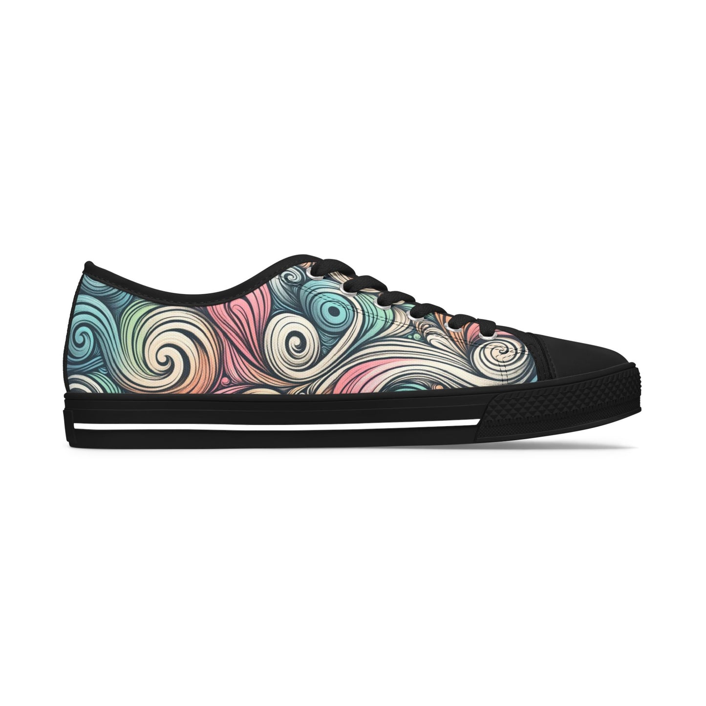 Women's Pastel Swirl Low-Top Sneakers