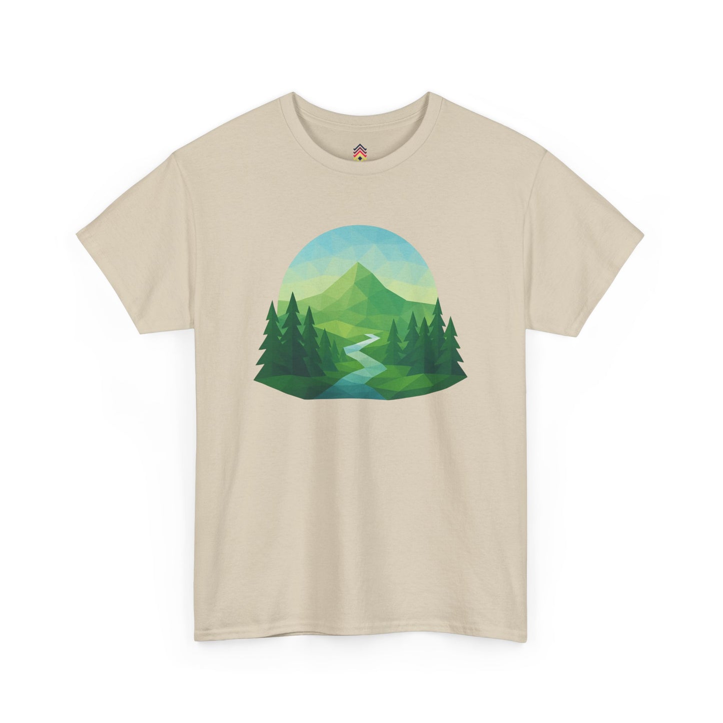 Adult Mountain Path Geometric T-shirt