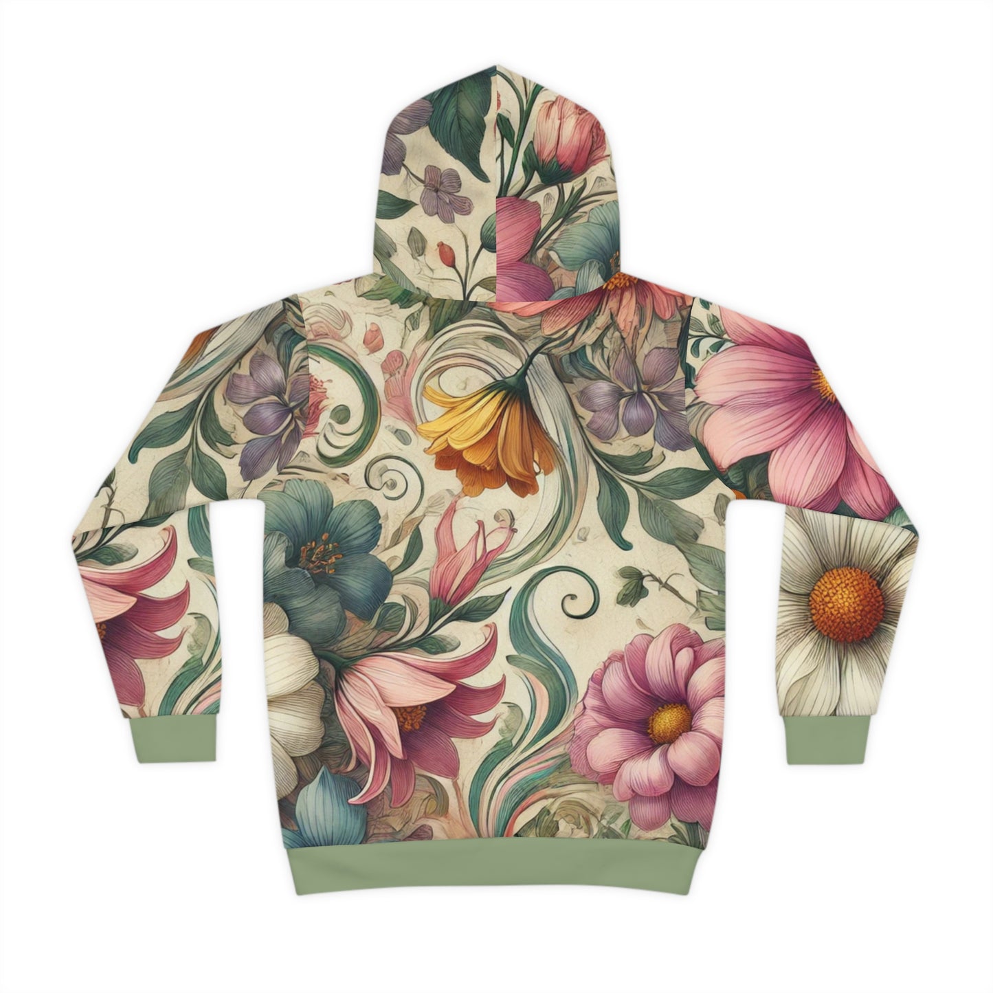 Kids Floral Vintage Hoodie