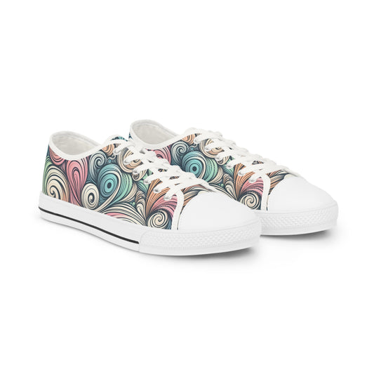 Men's Pastel Swirl Low Top Sneakers