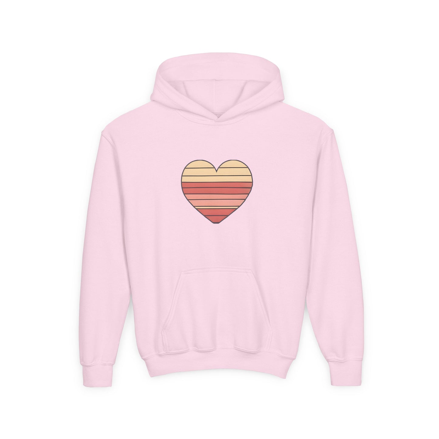 Kids' Valentine's Day Retro Heart Hoodie