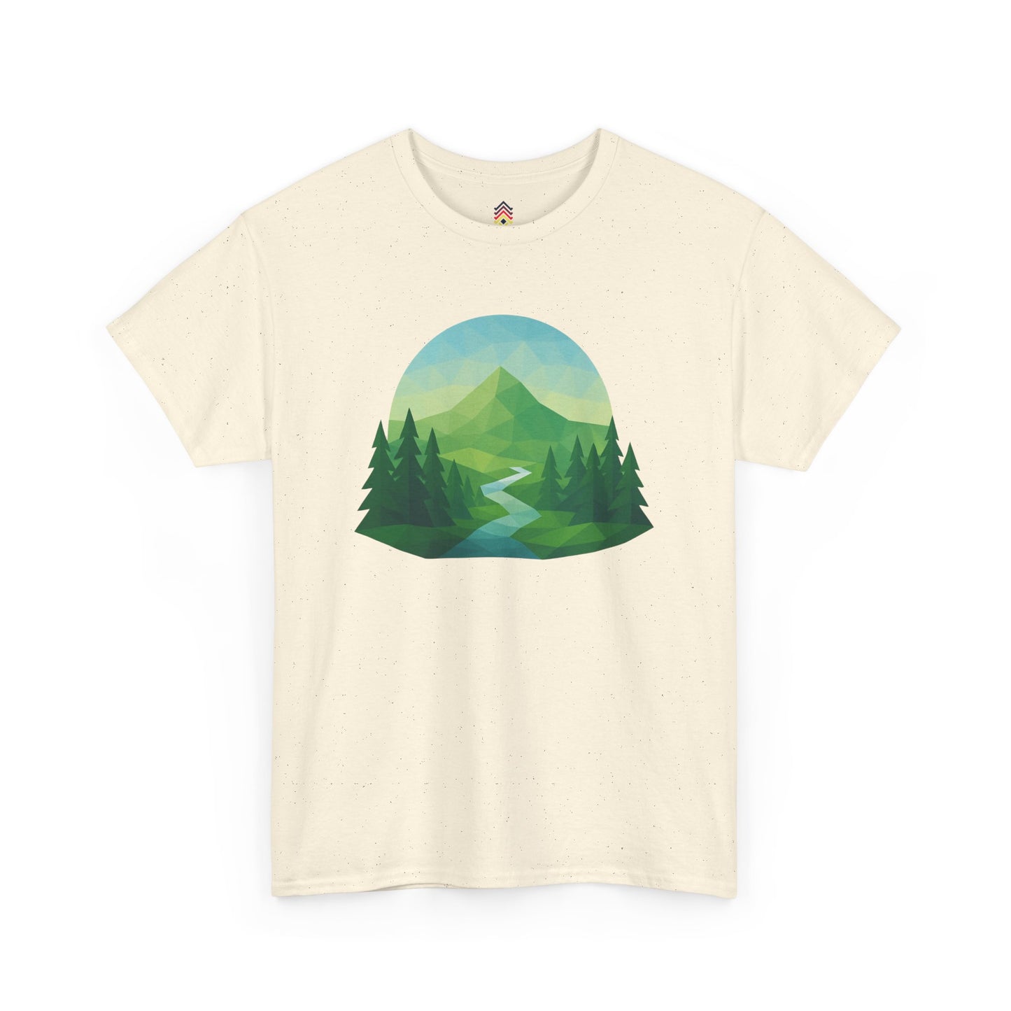 Adult Mountain Path Geometric T-shirt