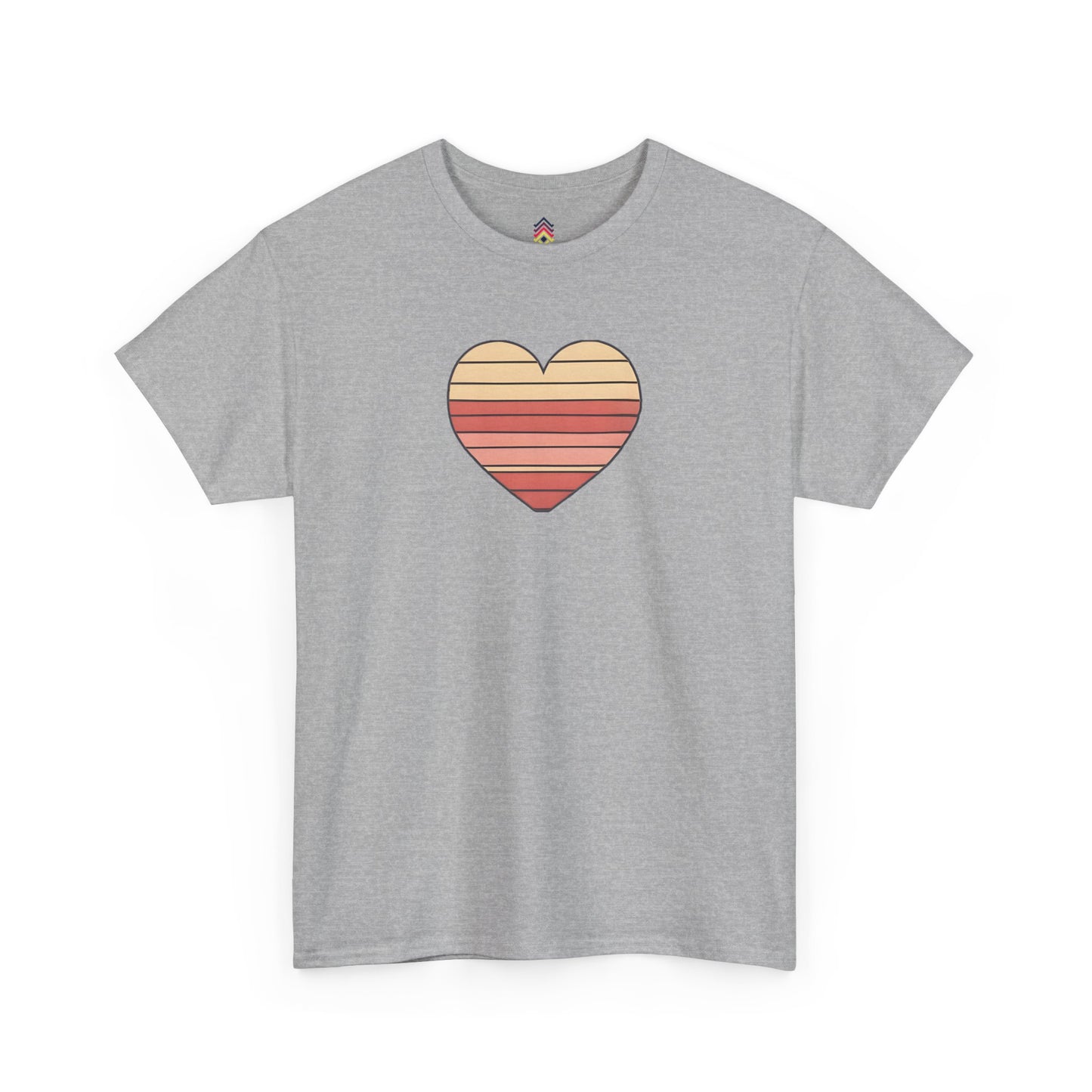 Adult Valentine's Day Retro Heart T-Shirt