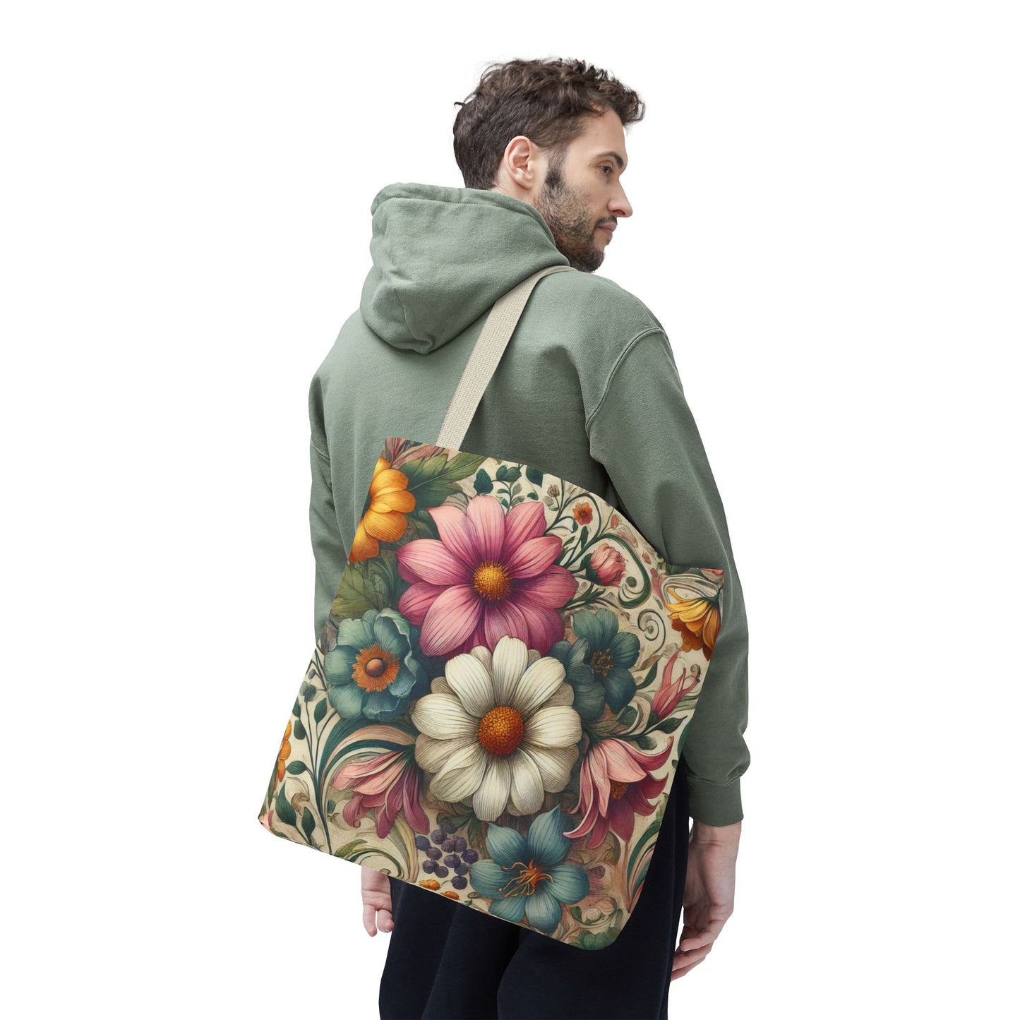 Floral Vintage Shoulder Tote