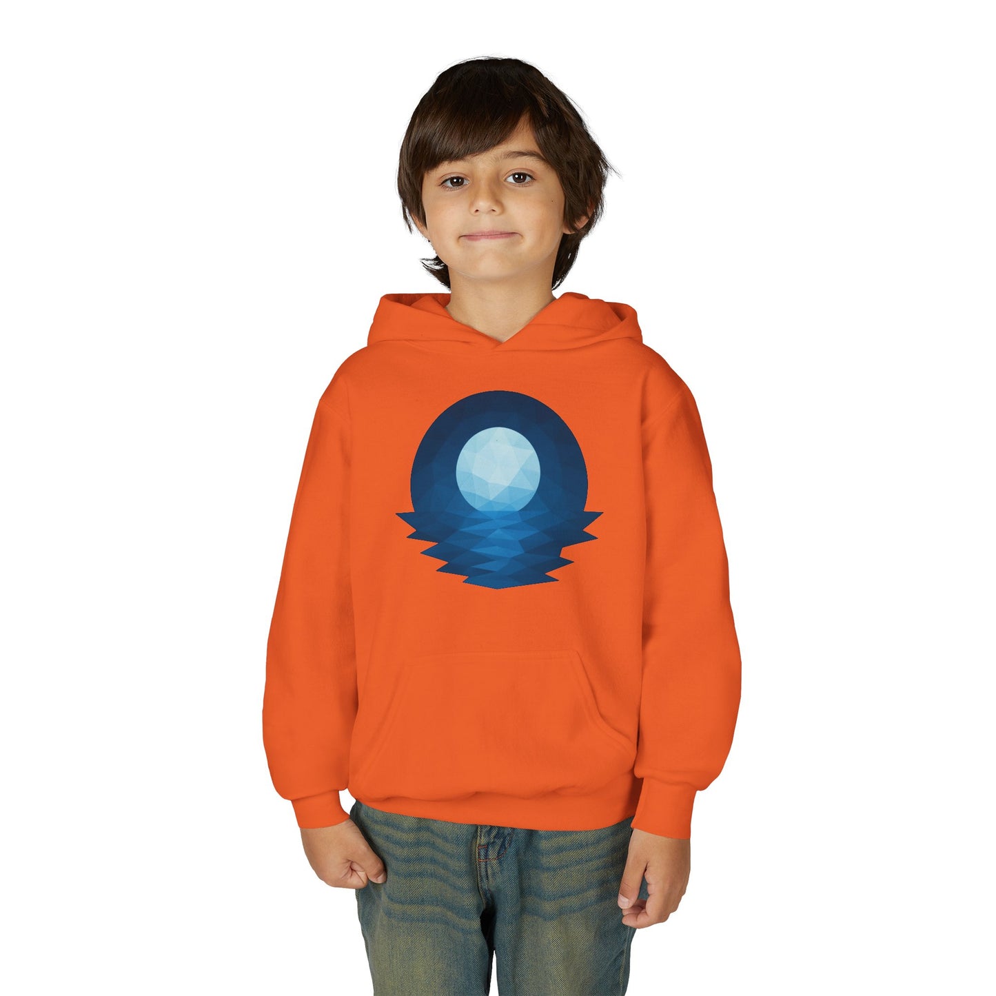 Kids Blue Moon Geometric Hoodie