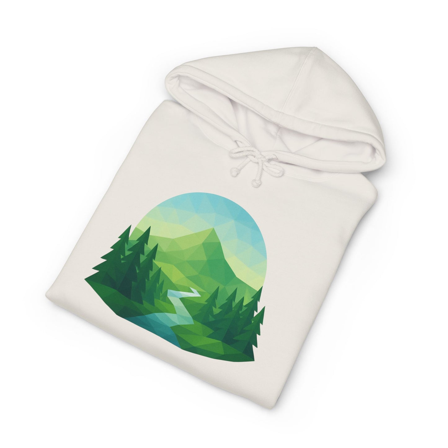 Adult Mountain Path Geometric Hoodie