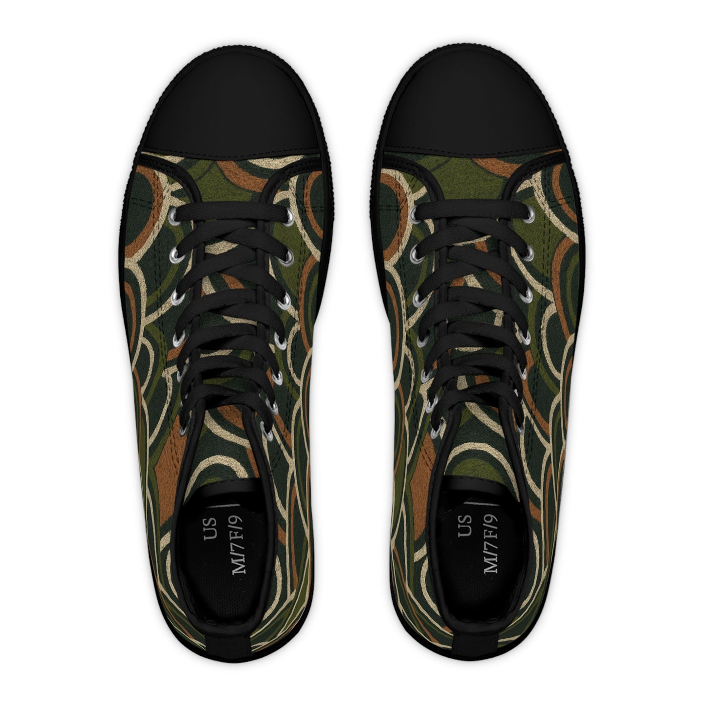 Women's Boho Deco Olive Scallop High Top Sneakers