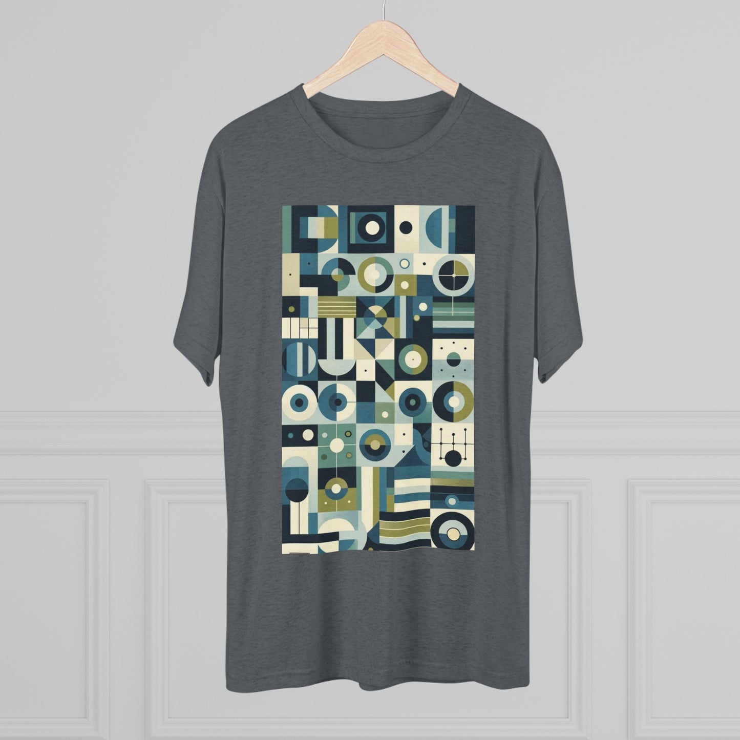 Adult Geometric Blue Print T-Shirt