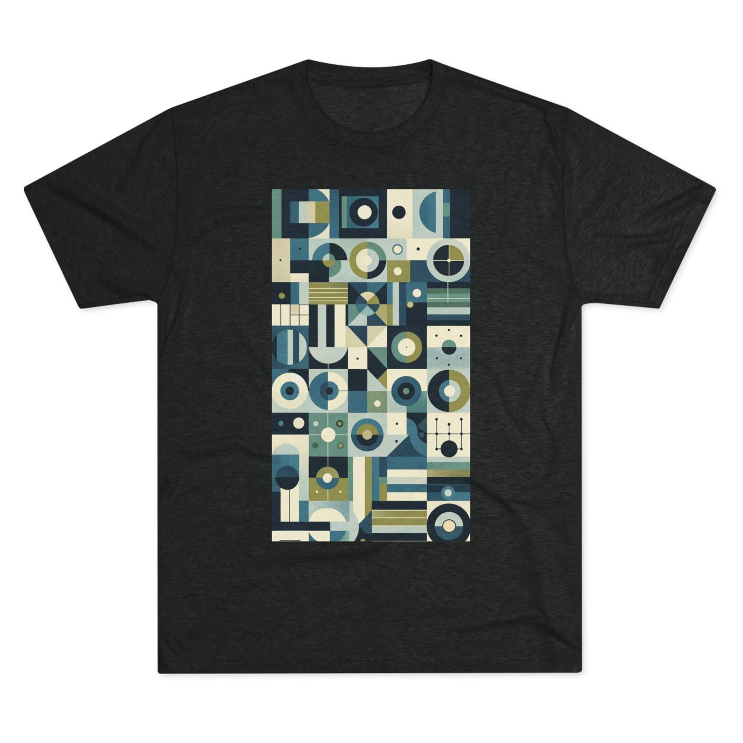 Adult Geometric Blue Print T-Shirt