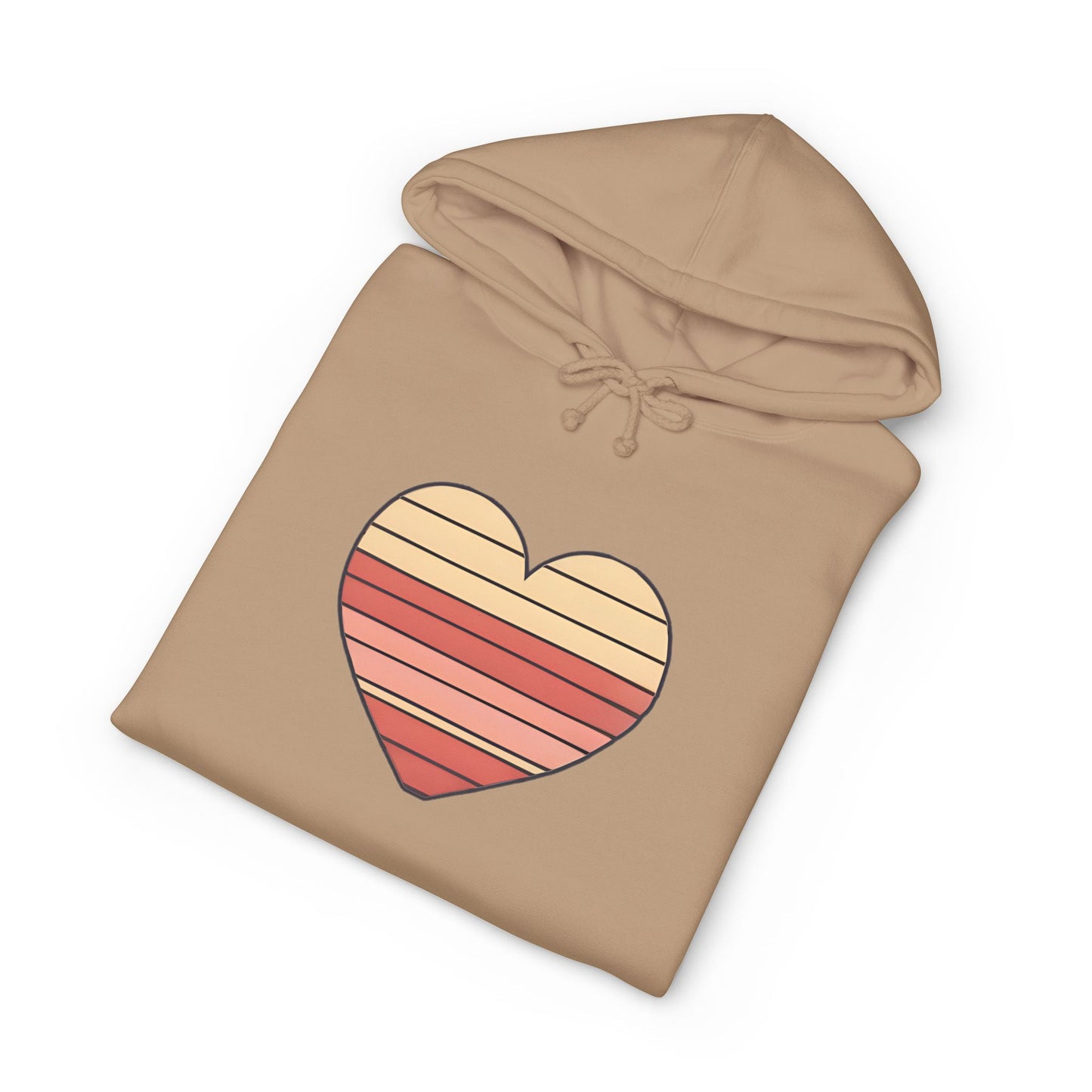 Adult Valentine's Day Retro Heart Hoodie