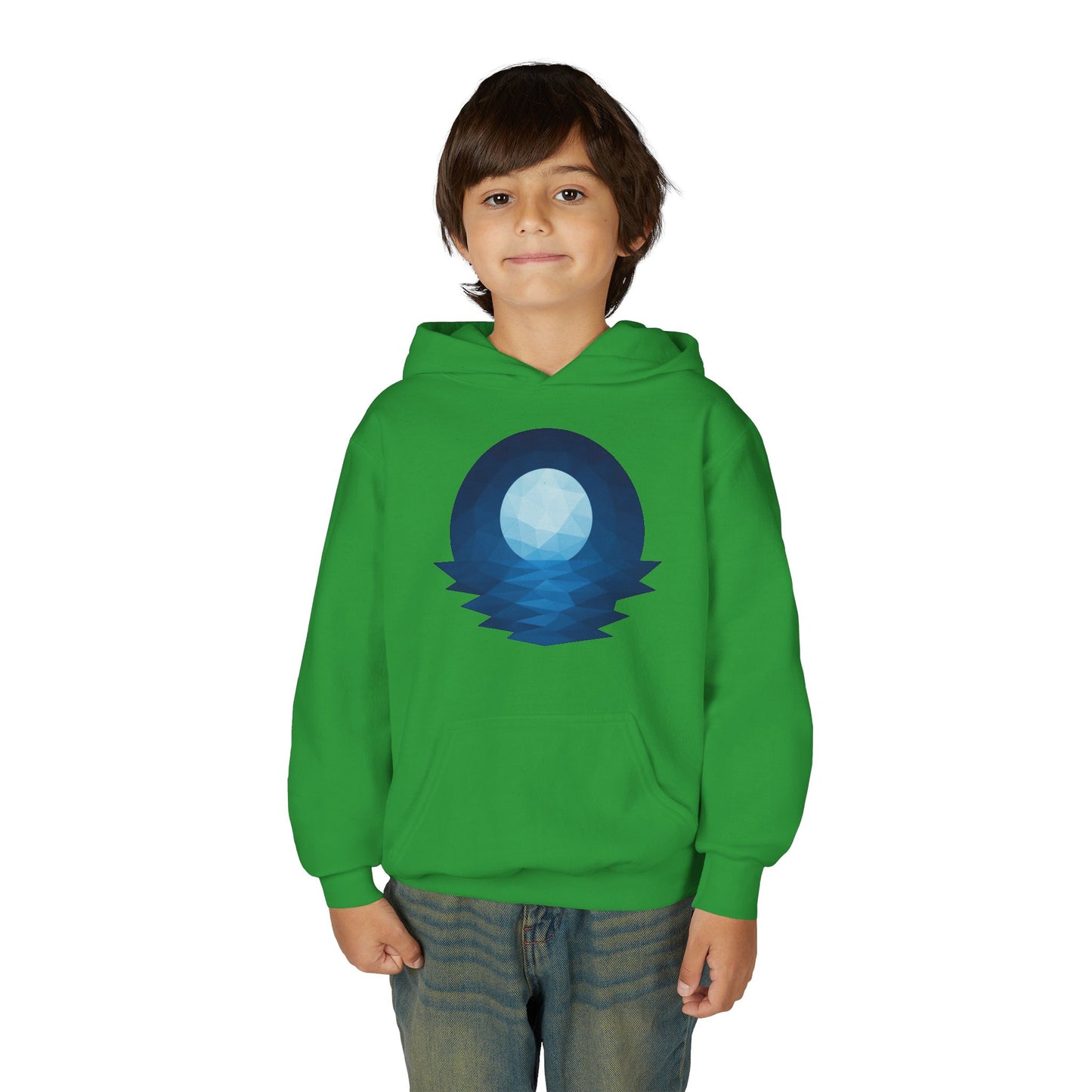 Kids Blue Moon Geometric Hoodie