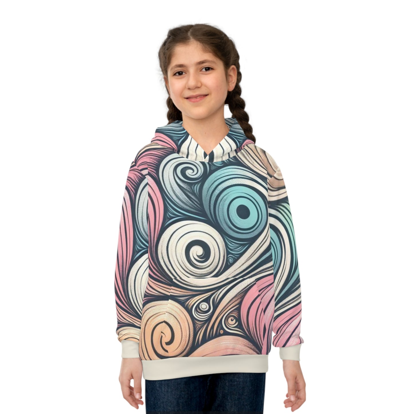 Kids Pastel Swirl Hoodie