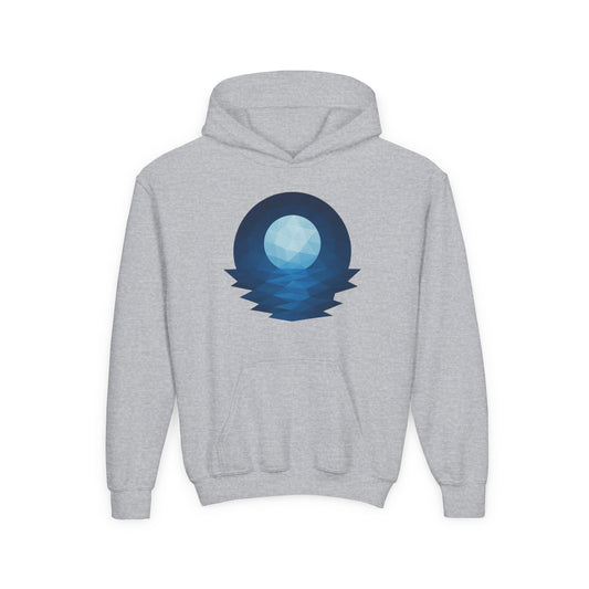 Kids Blue Moon Geometric Hoodie