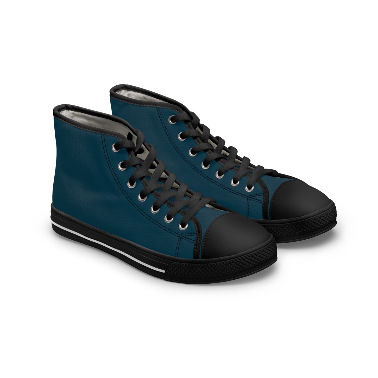 Women's Midnight Teal High-Top Sneakers