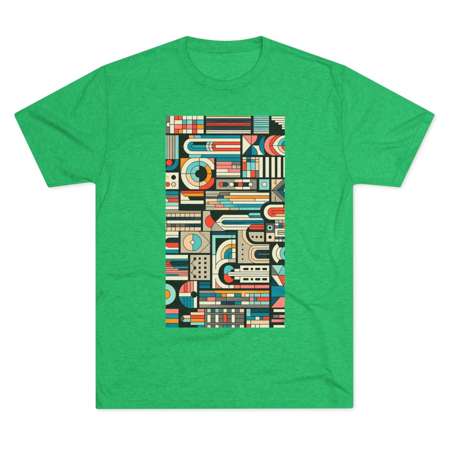 Adult Geometric Cityscape T-Shirt