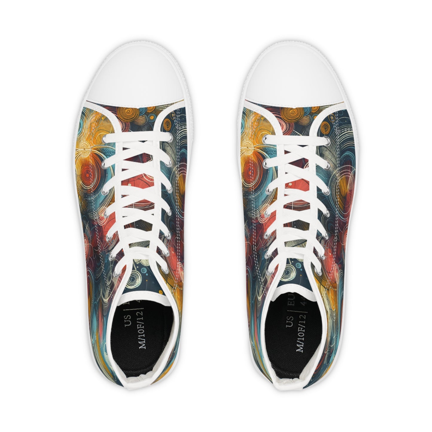 Men's Spiral Elegance High-Top Sneakers