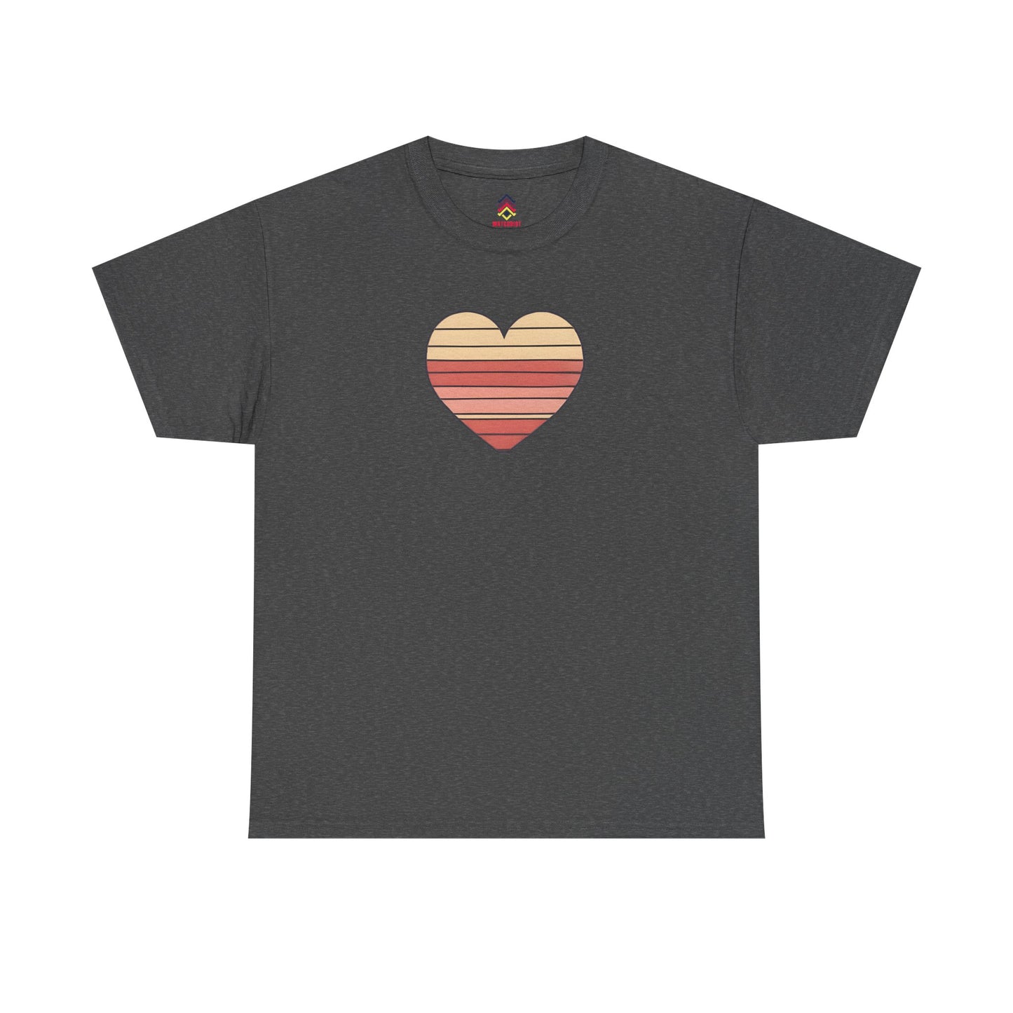 Adult Valentine's Day Retro Heart T-Shirt