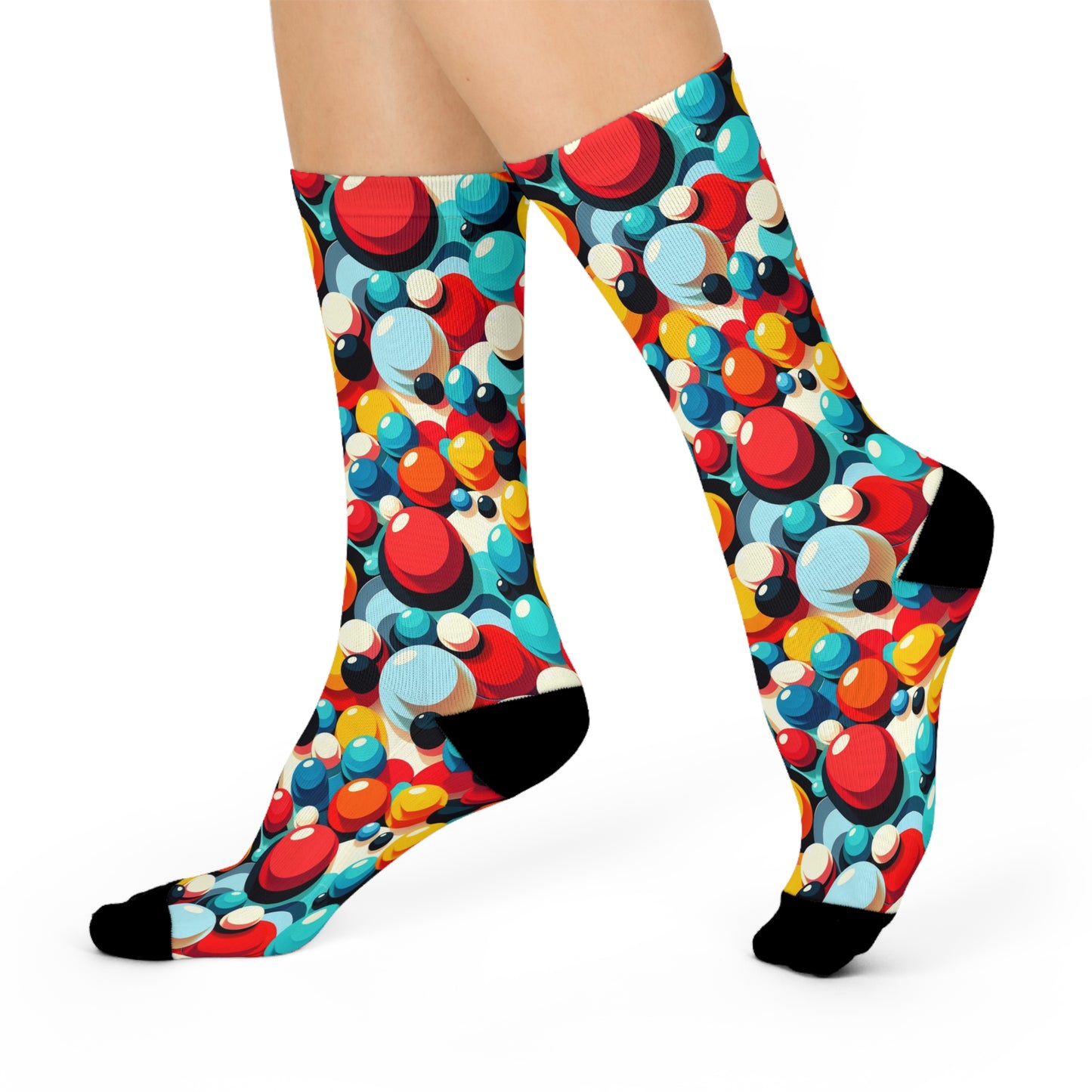 Color Bubble Pop Crew Socks