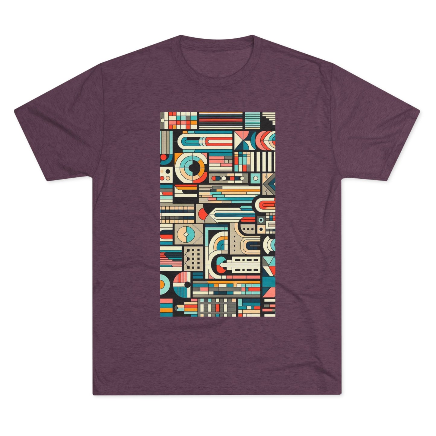 Adult Geometric Cityscape T-Shirt