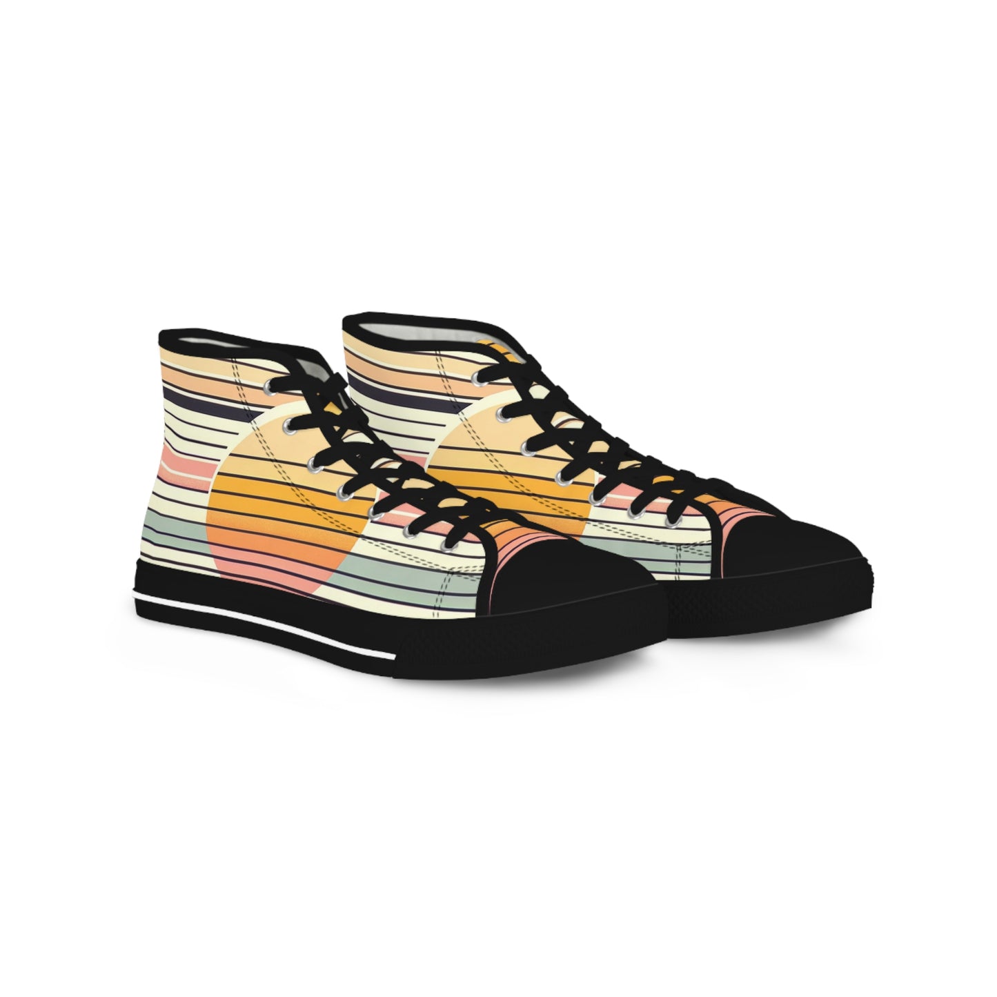 Men's Retro Sunset High Top Sneakers