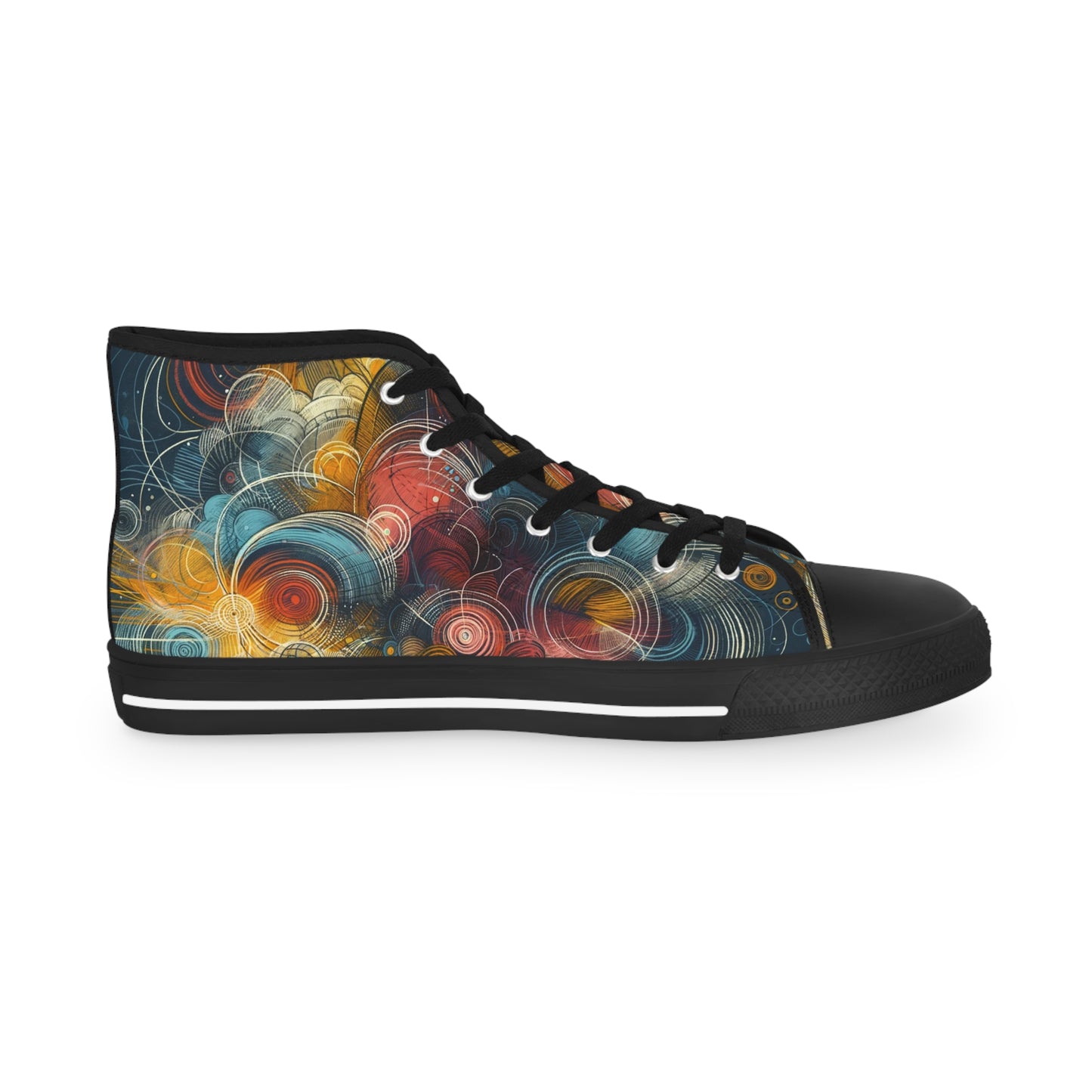 Men's Spiral Elegance High-Top Sneakers