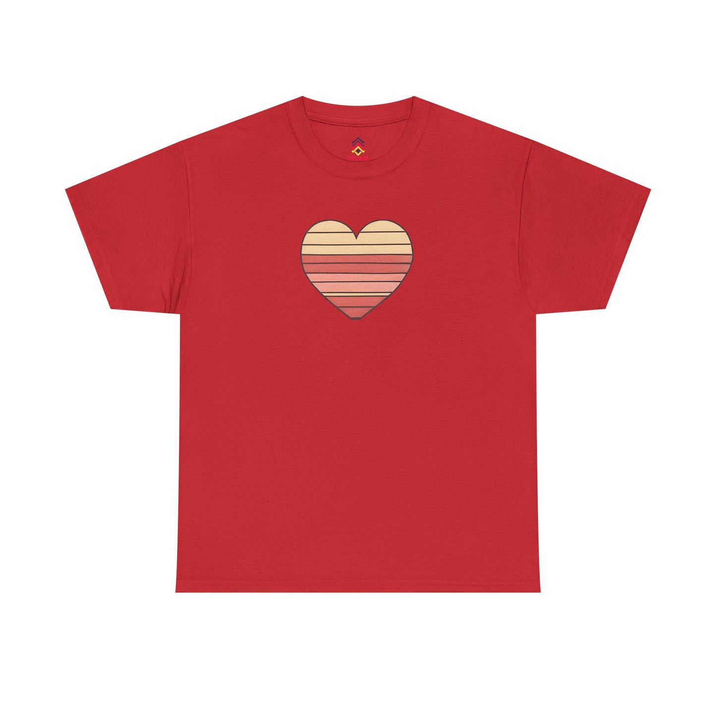 Adult Valentine's Day Retro Heart T-Shirt