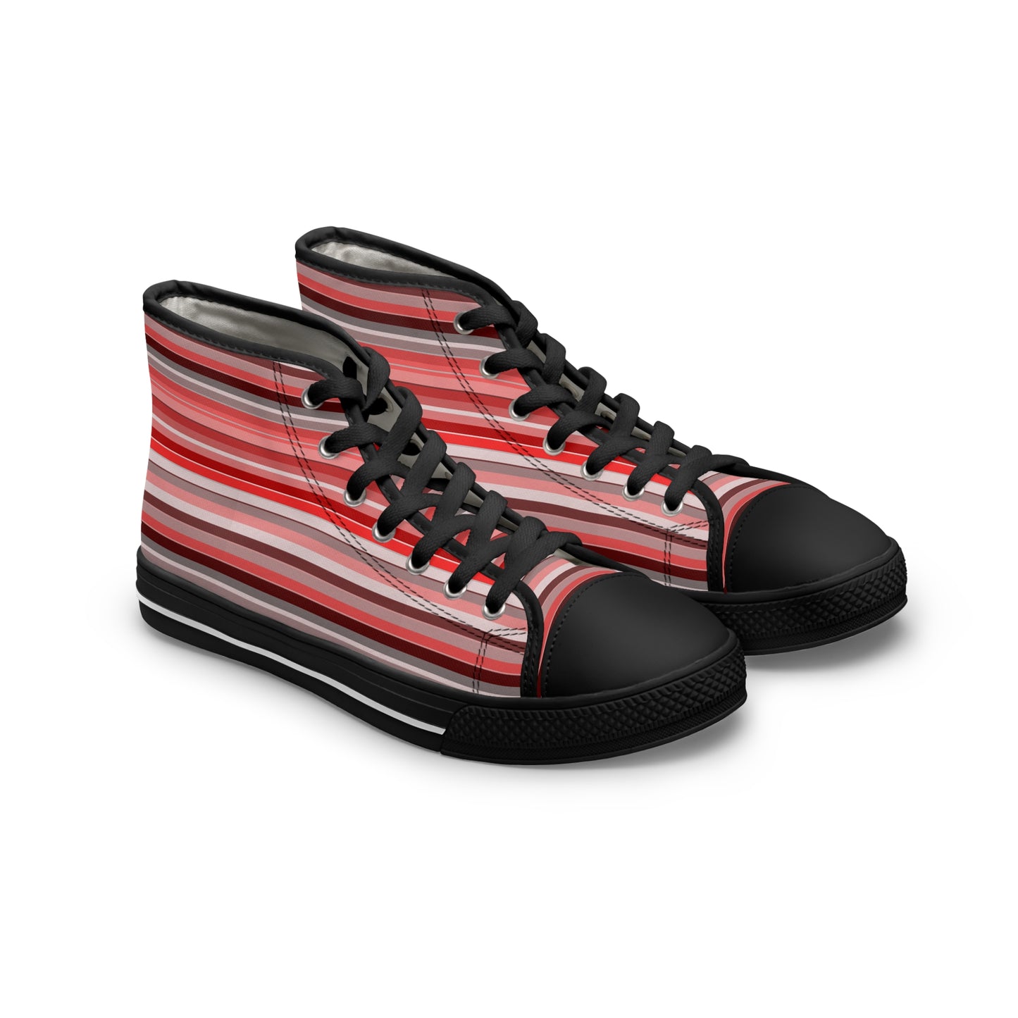 Women's Berry Stripe High-Top Sneakers