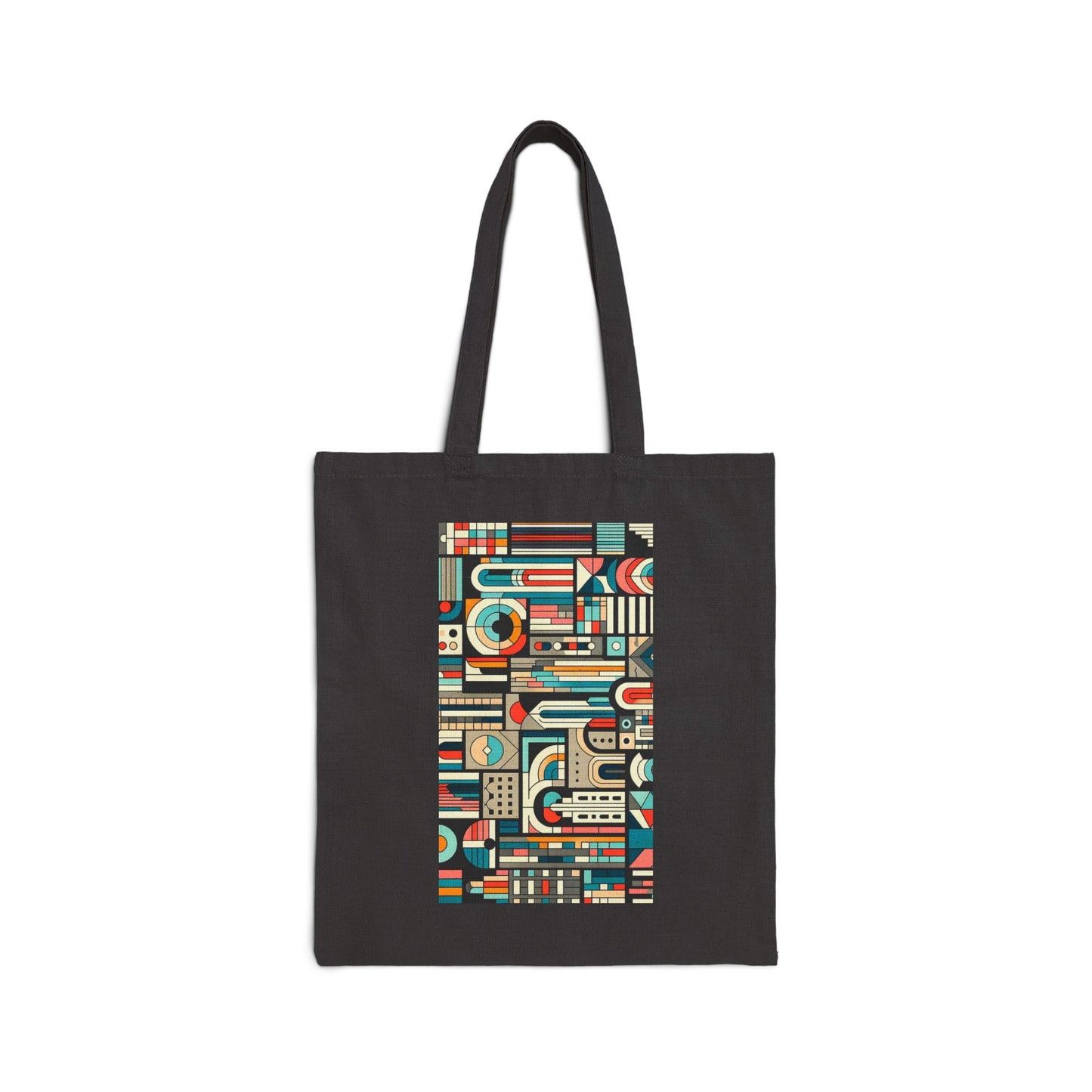 Geometric Cityscape Tote