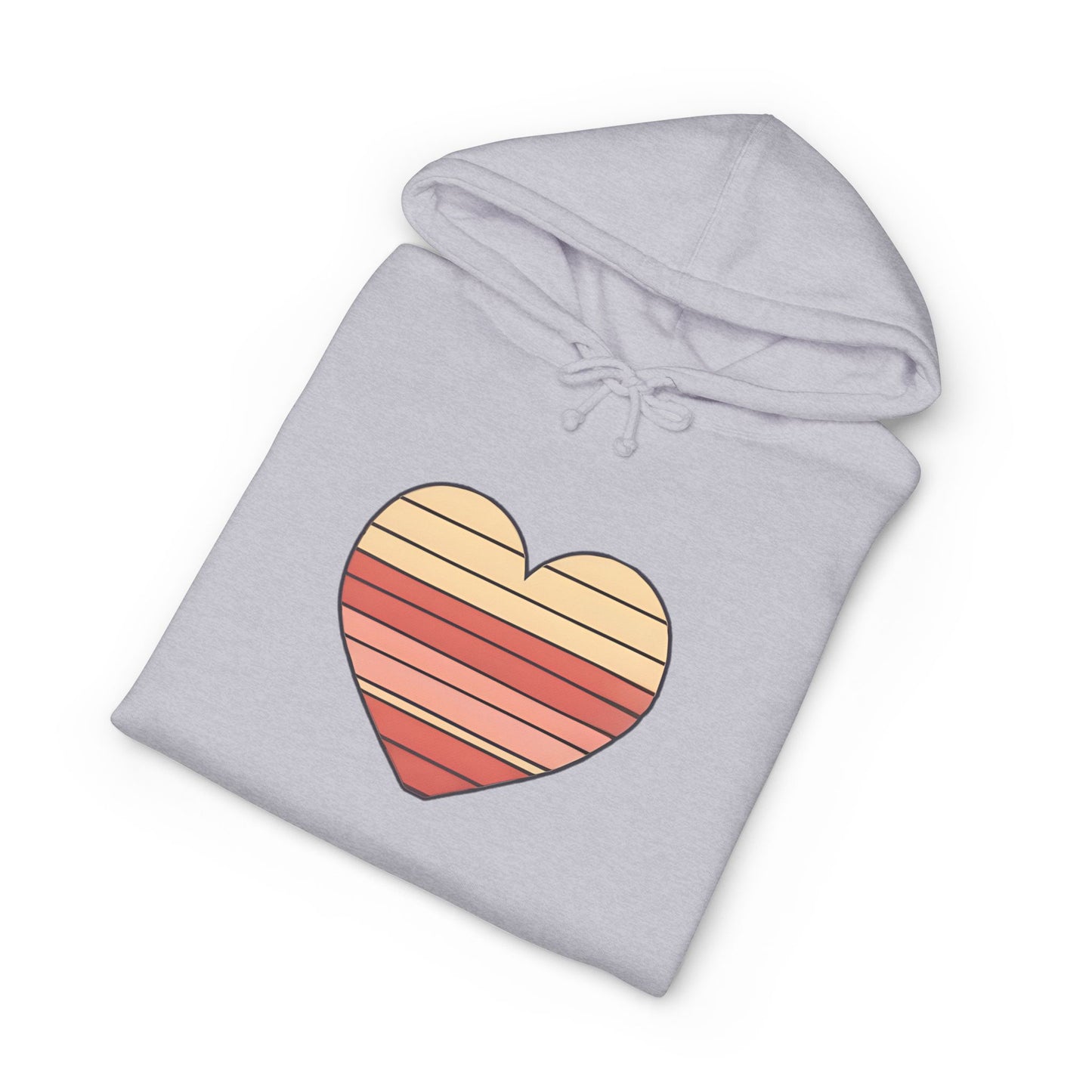 Adult Valentine's Day Retro Heart Hoodie