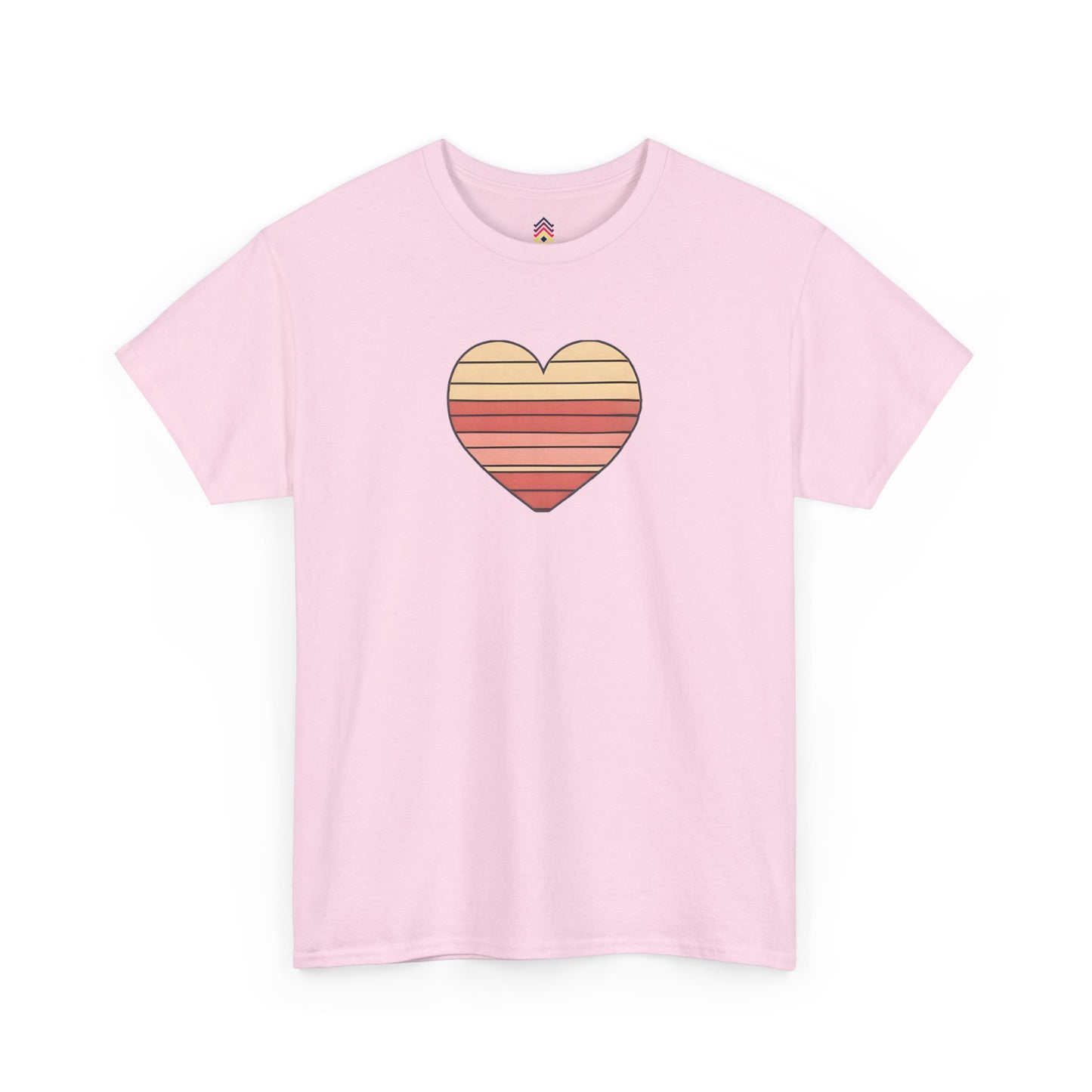 Adult Valentine's Day Retro Heart T-Shirt