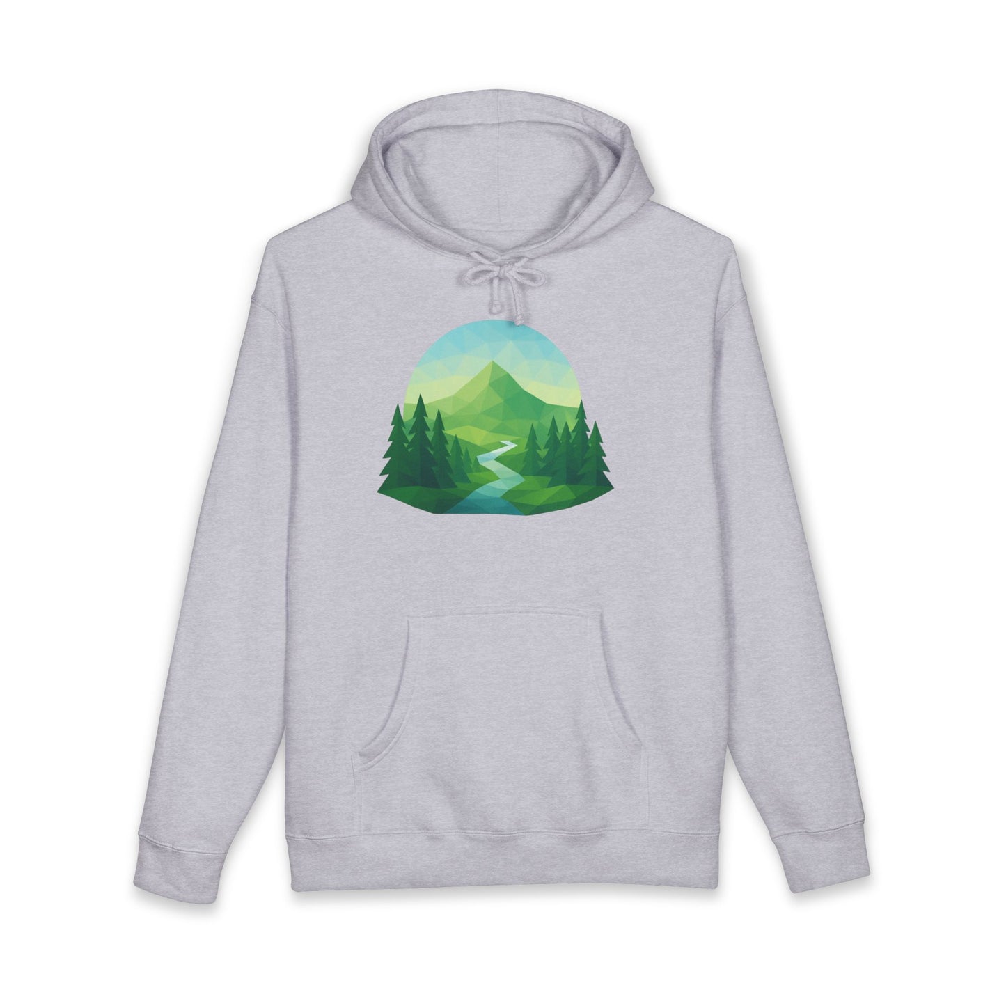 Adult Mountain Path Geometric Hoodie