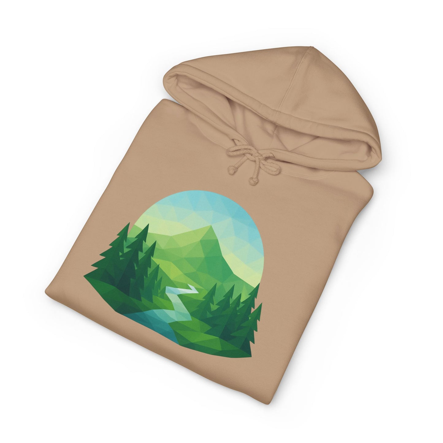 Adult Mountain Path Geometric Hoodie