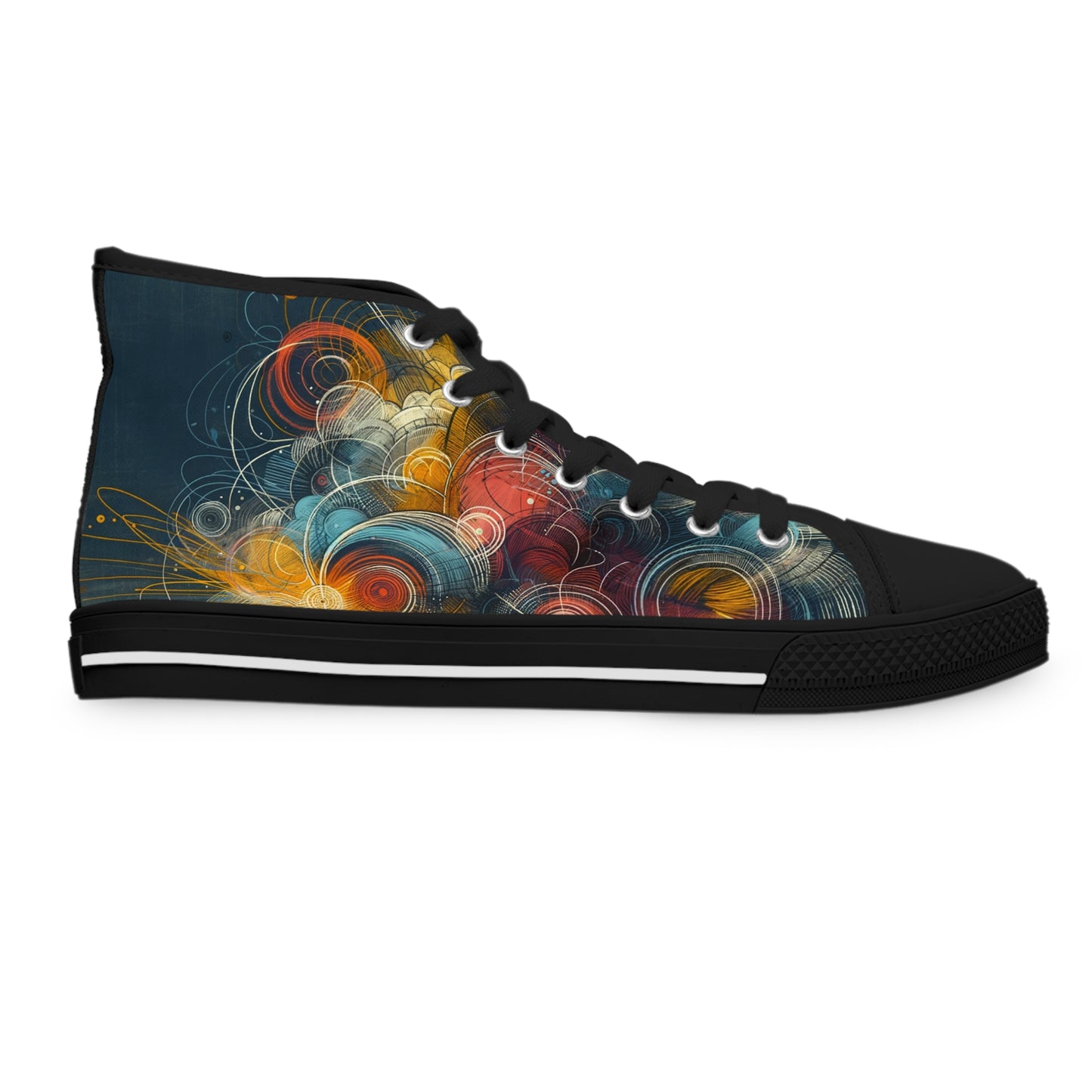 Women's Spiral Elegance Hoodie High-Top Sneakers