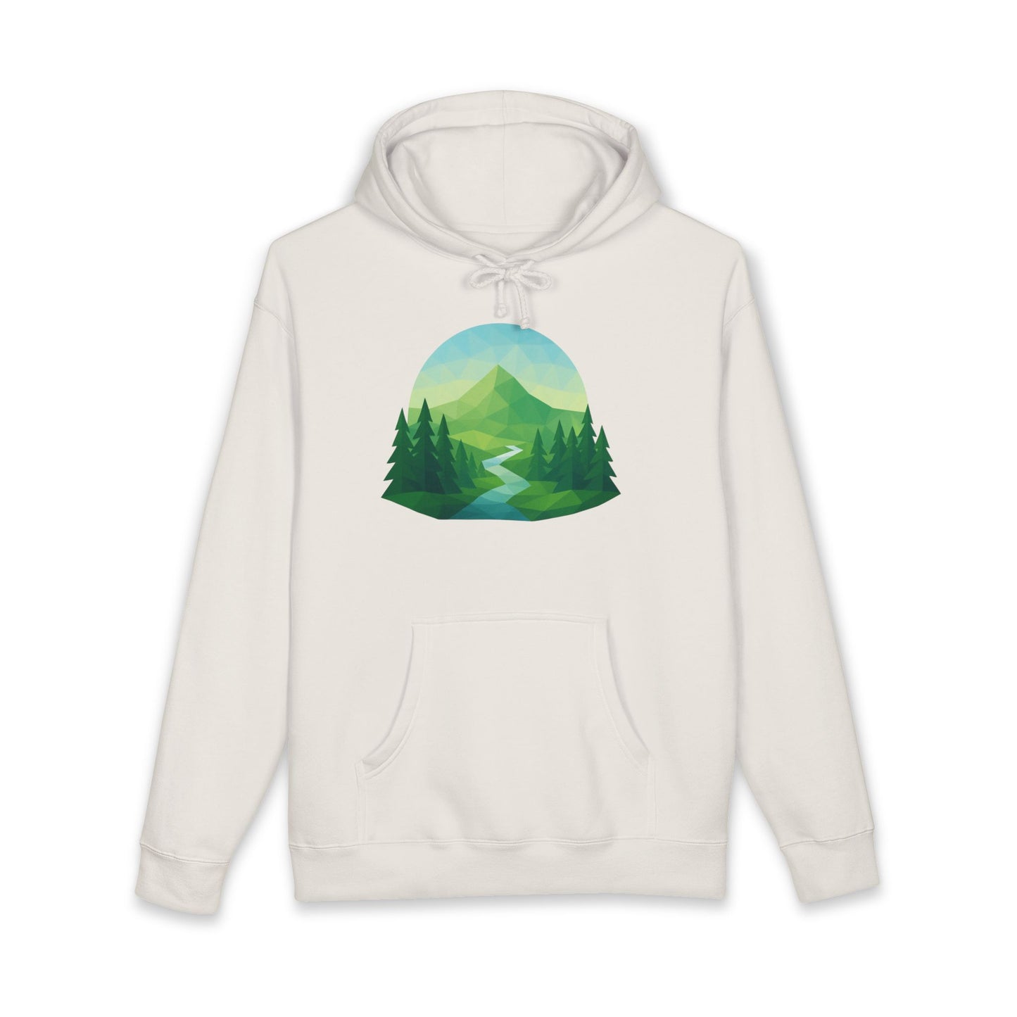 Adult Mountain Path Geometric Hoodie