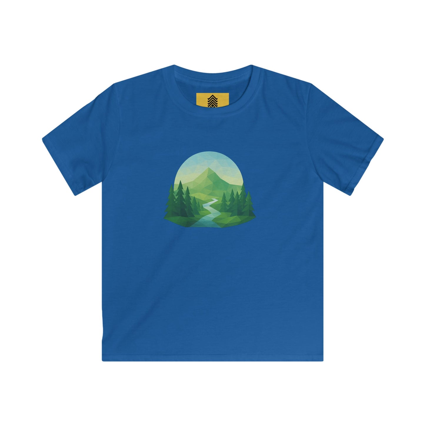 Kids Mountain Path Geometric T-shirt