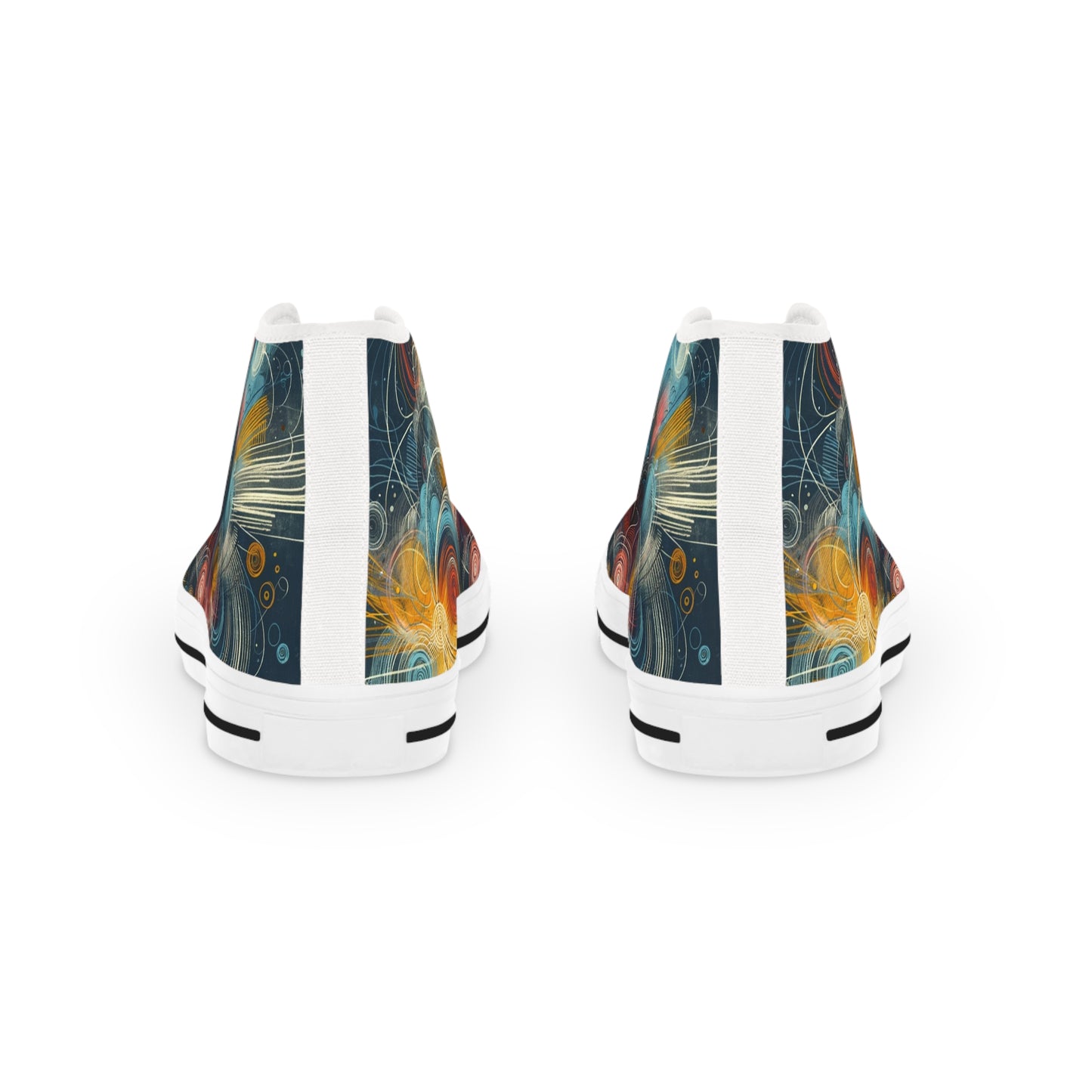 Men's Spiral Elegance High-Top Sneakers