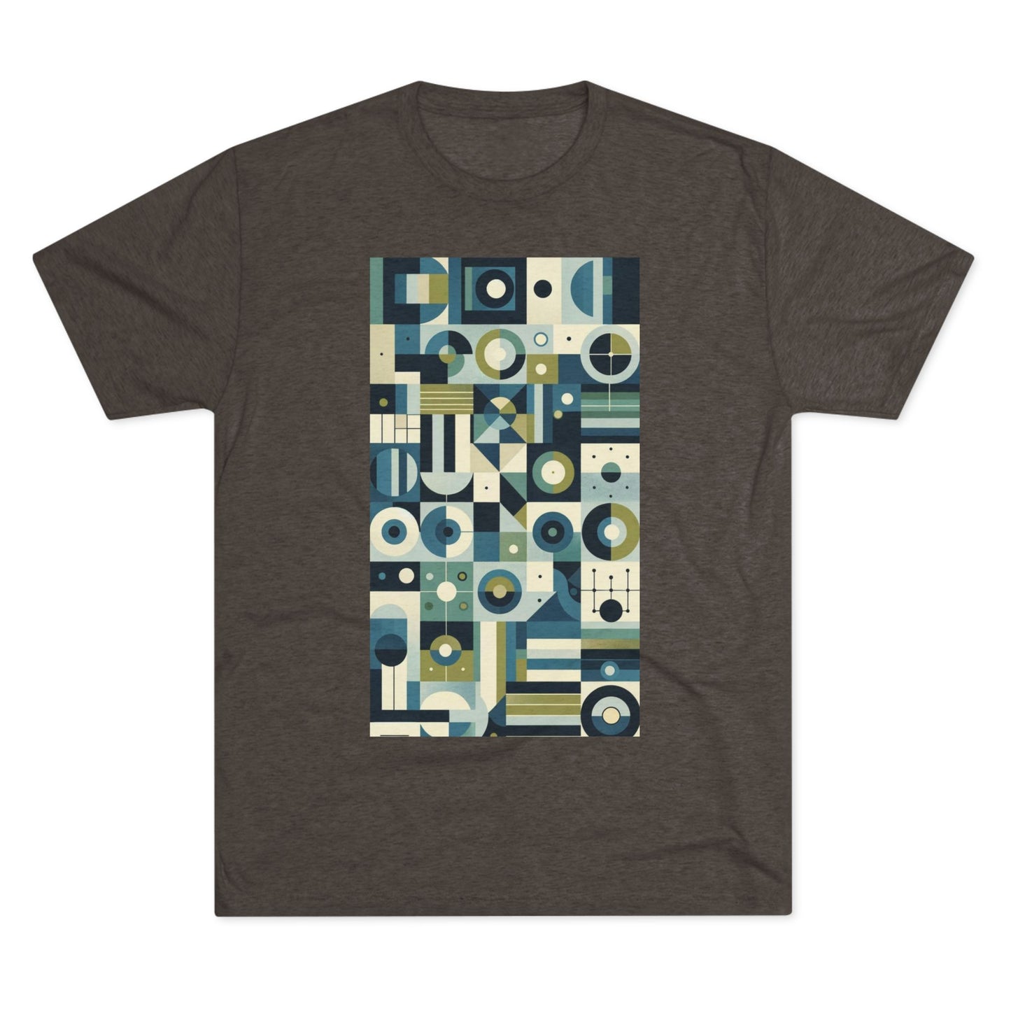 Adult Geometric Blue Print T-Shirt