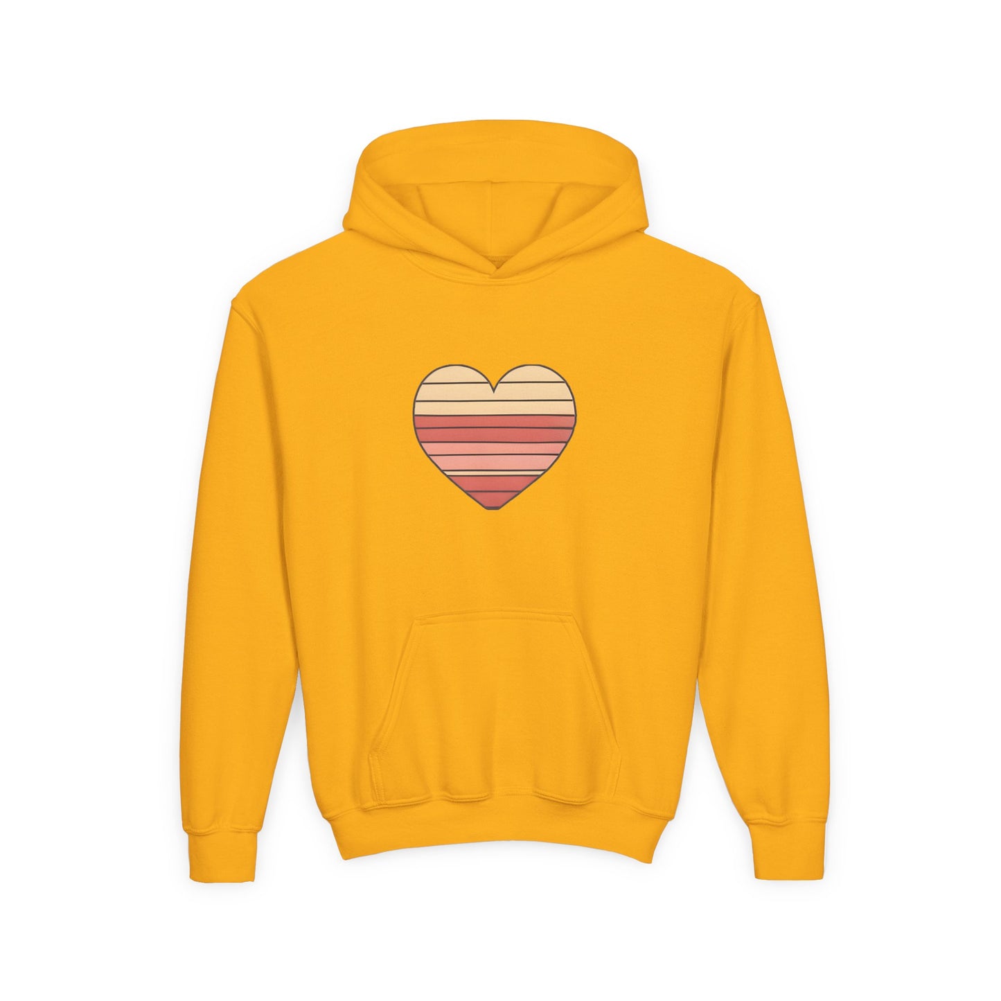 Kids' Valentine's Day Retro Heart Hoodie