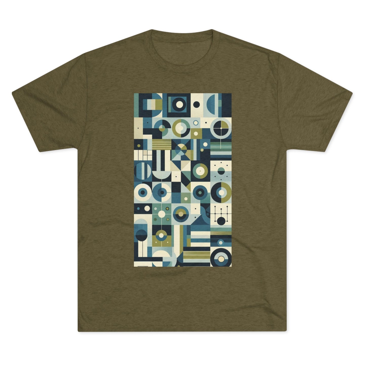 Adult Geometric Blue Print T-Shirt