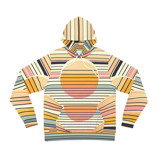 Adult Retro Sunset Stripe Hoodie