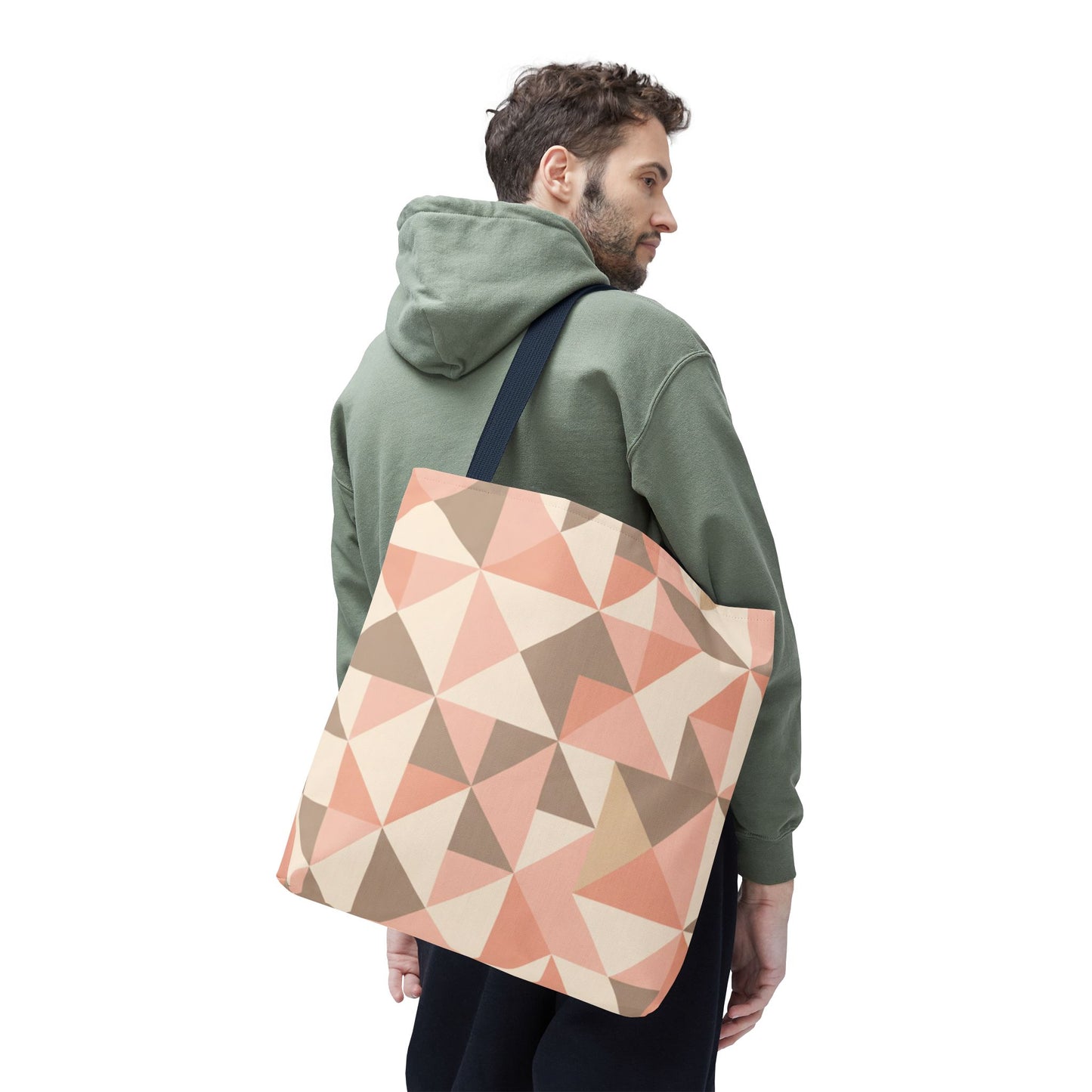 Blush Mosaic Shoulder Tote