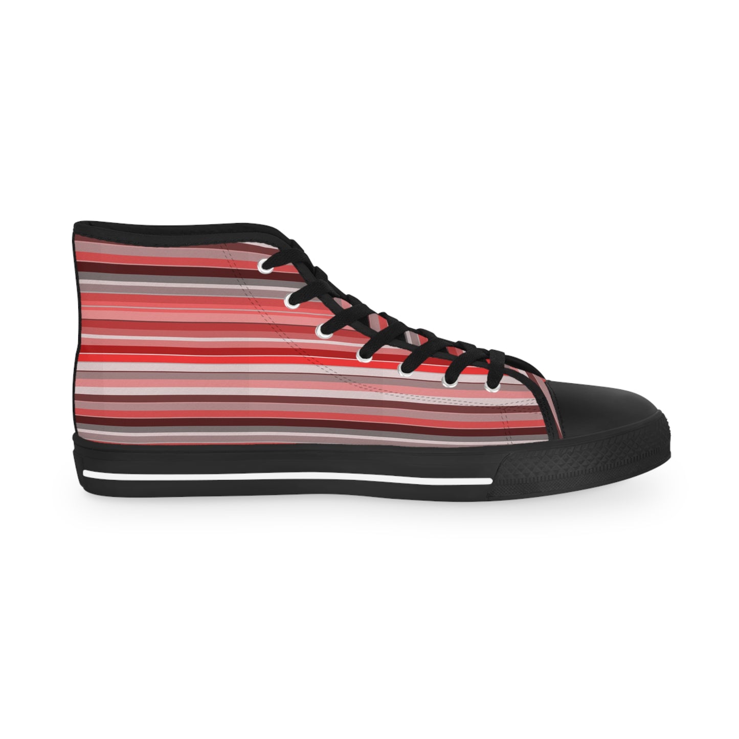 Men's Berry Stripe High-Top Sneakers