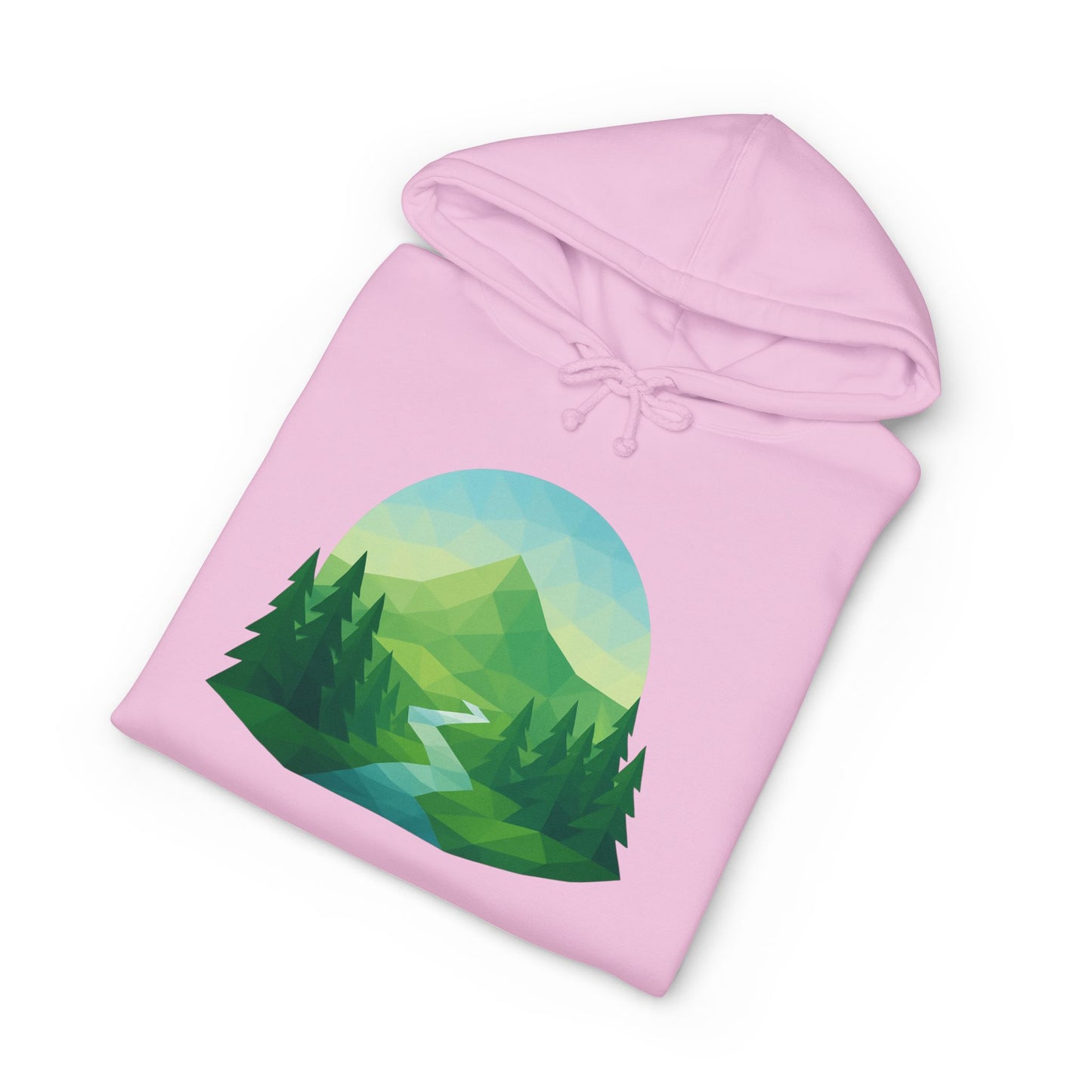 Adult Mountain Path Geometric Hoodie