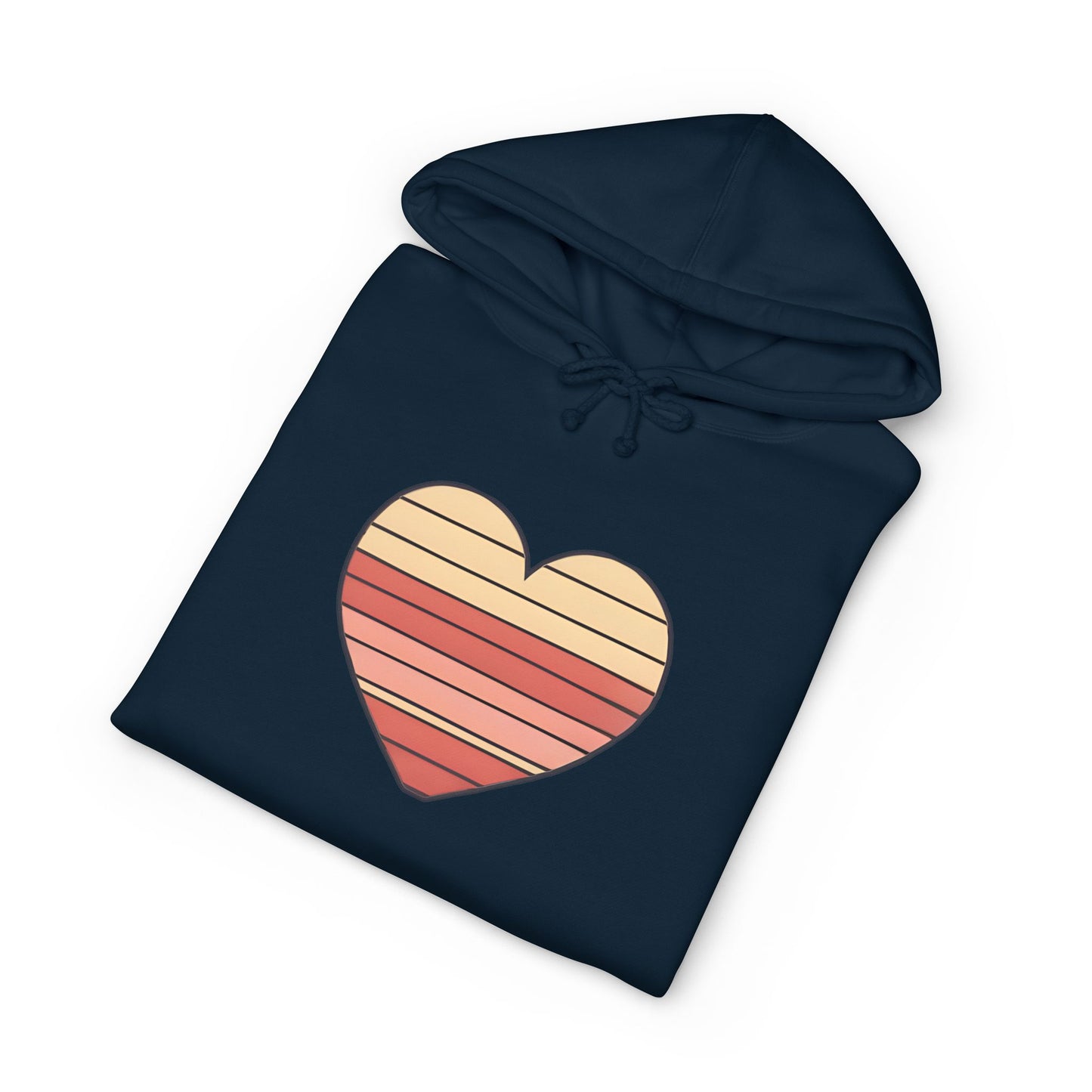 Adult Valentine's Day Retro Heart Hoodie