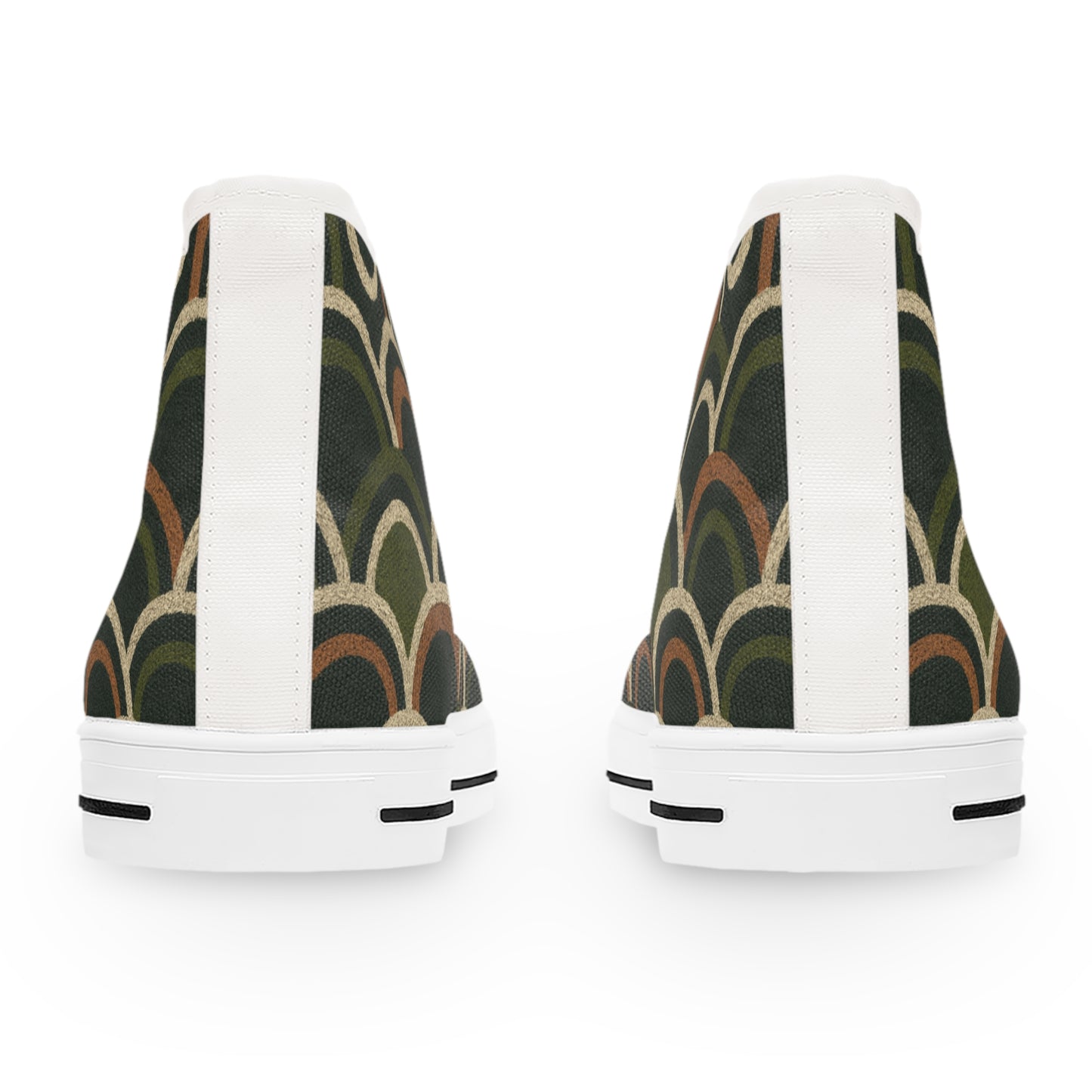 Women's Boho Deco Olive Scallop High Top Sneakers