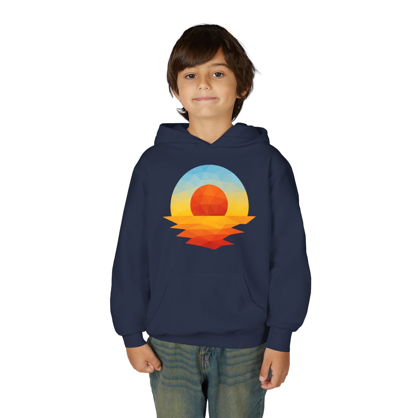 Kids Golden Hour Geometric Hoodie