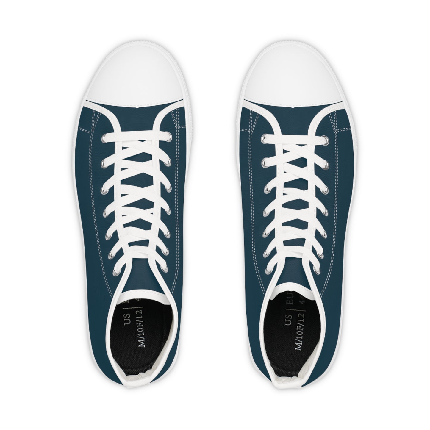 Men's Midnight Teal High-Top Sneakers